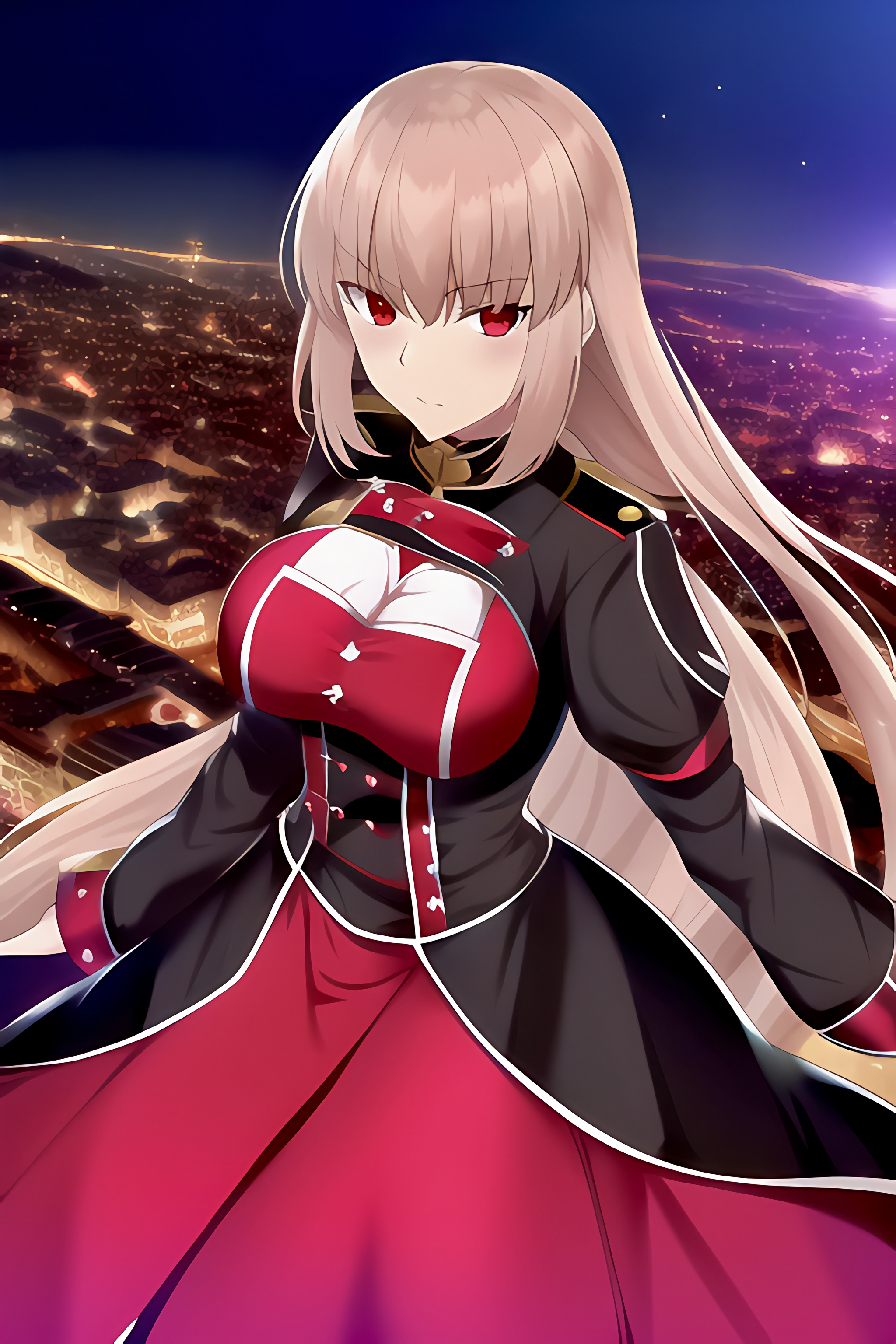 Anime Anime Girls Fate Series Fate Grand Order Florence Nightingale Fate Grand Order Long Hair Silve 2048x3072