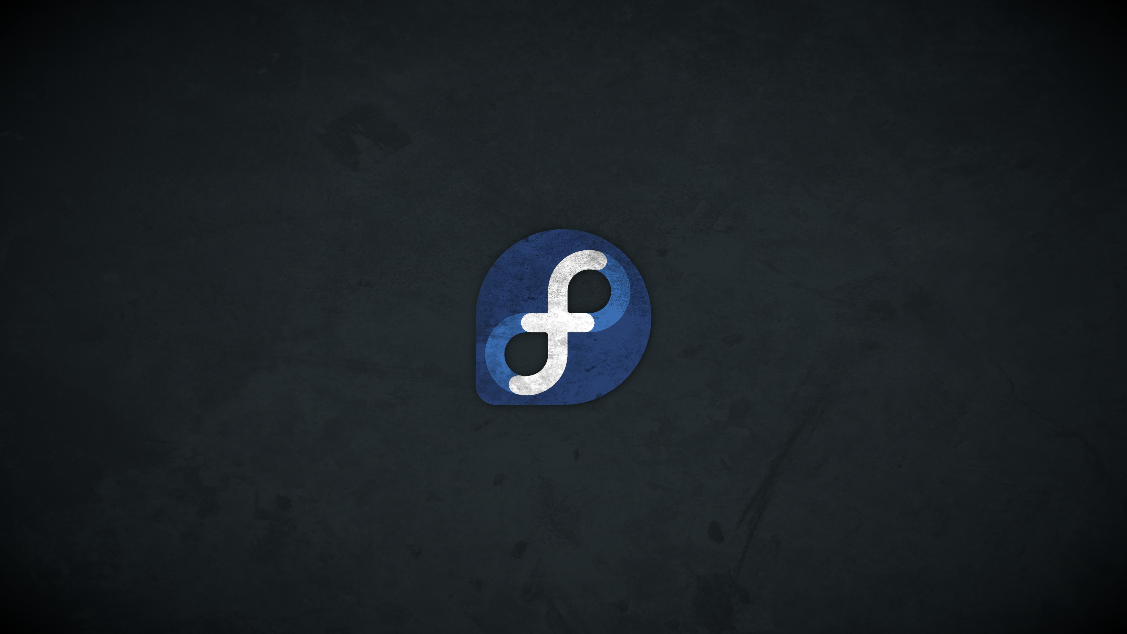 Fedora Linux Tech Logo Minimalism Simple Background 3840x2160