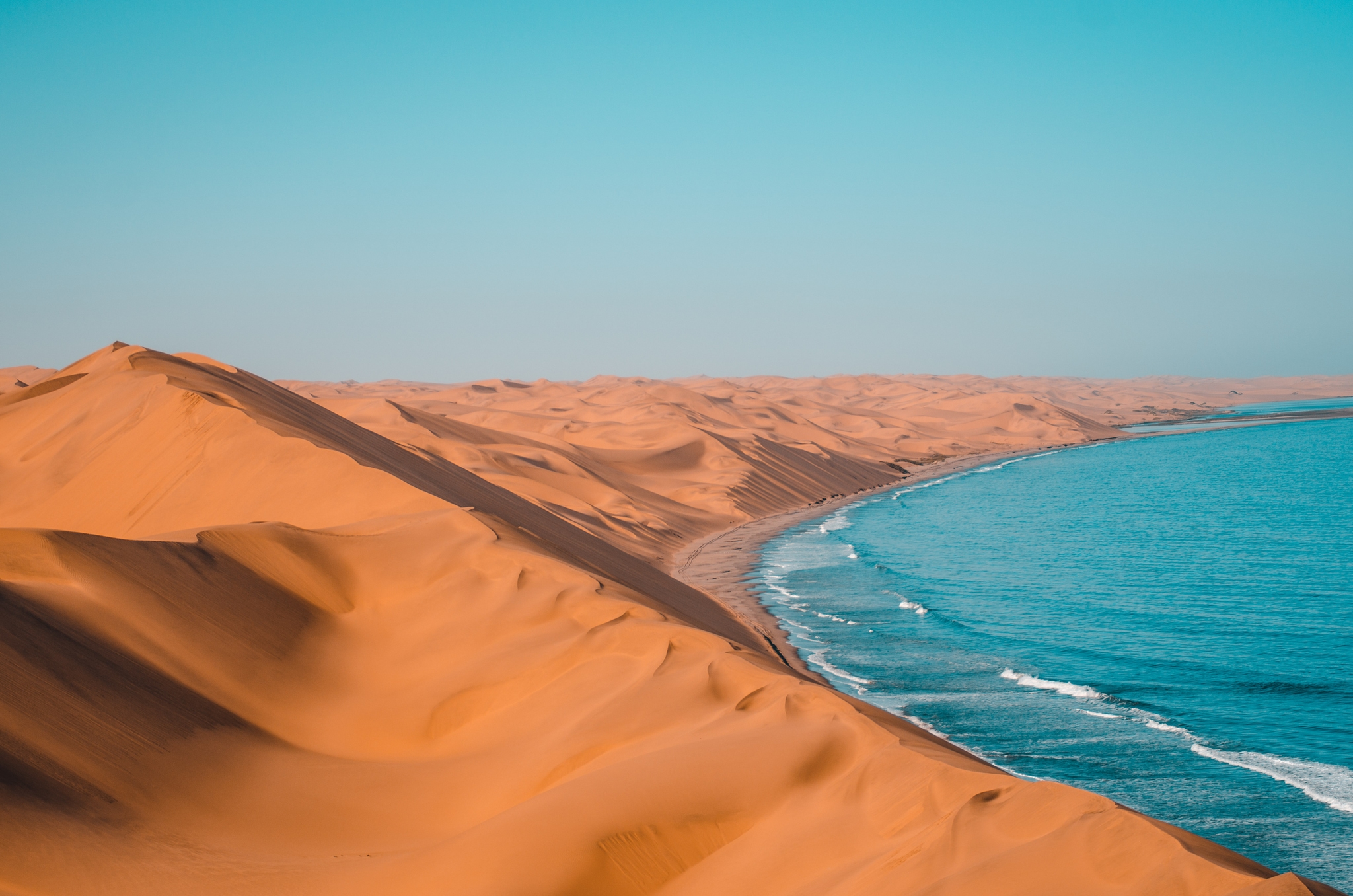 Nature Desert Sea Water Sand 2048x1356