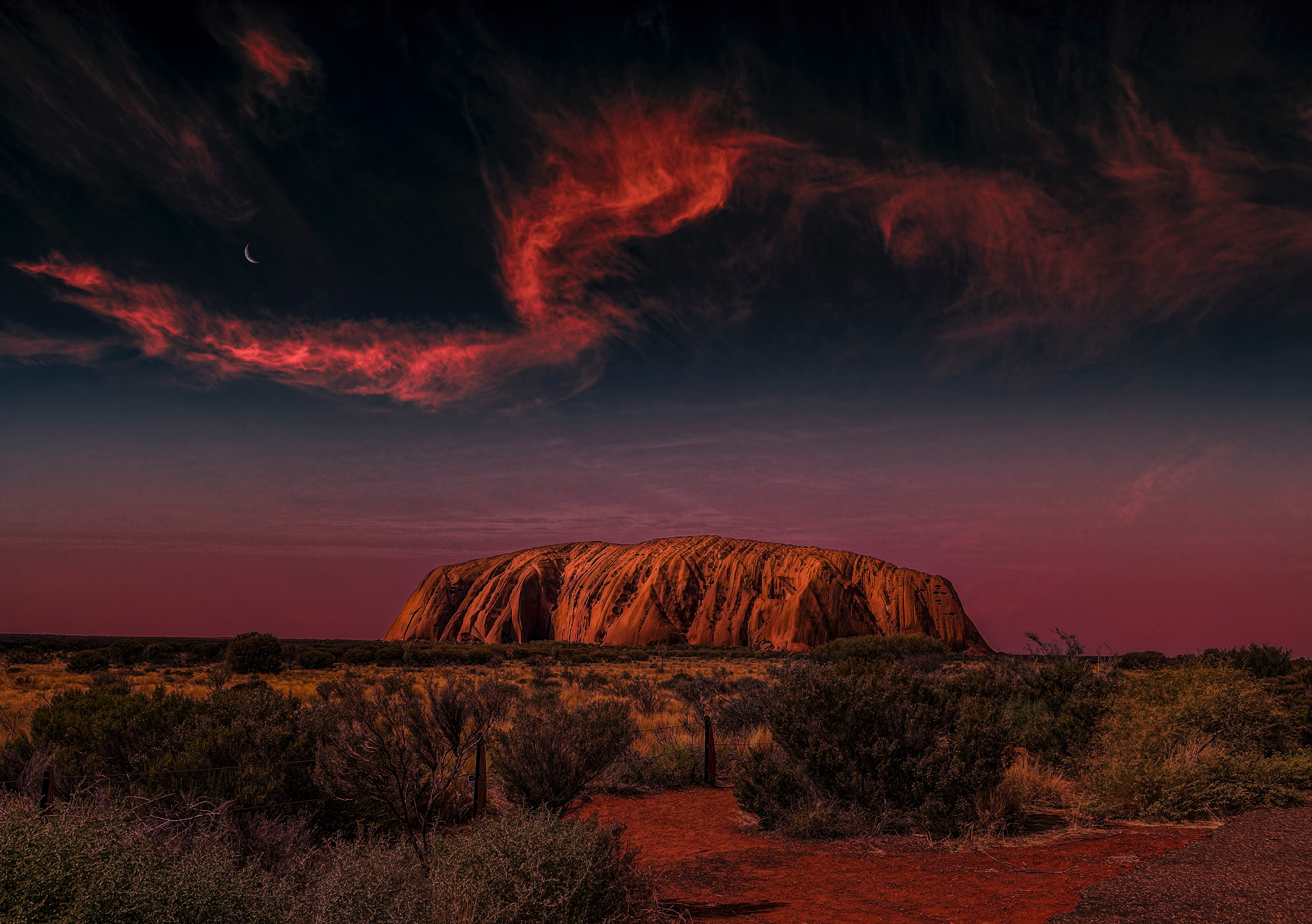 Landscape Desert Nature Uluru 4032x2839