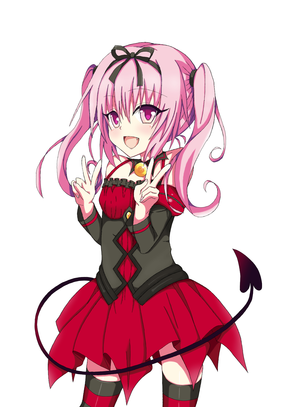 Anime Anime Girls To Love Ru Nana Asta Deviluke Twintails Pink Hair Solo Artwork Digital Art Fan Art 1141x1600