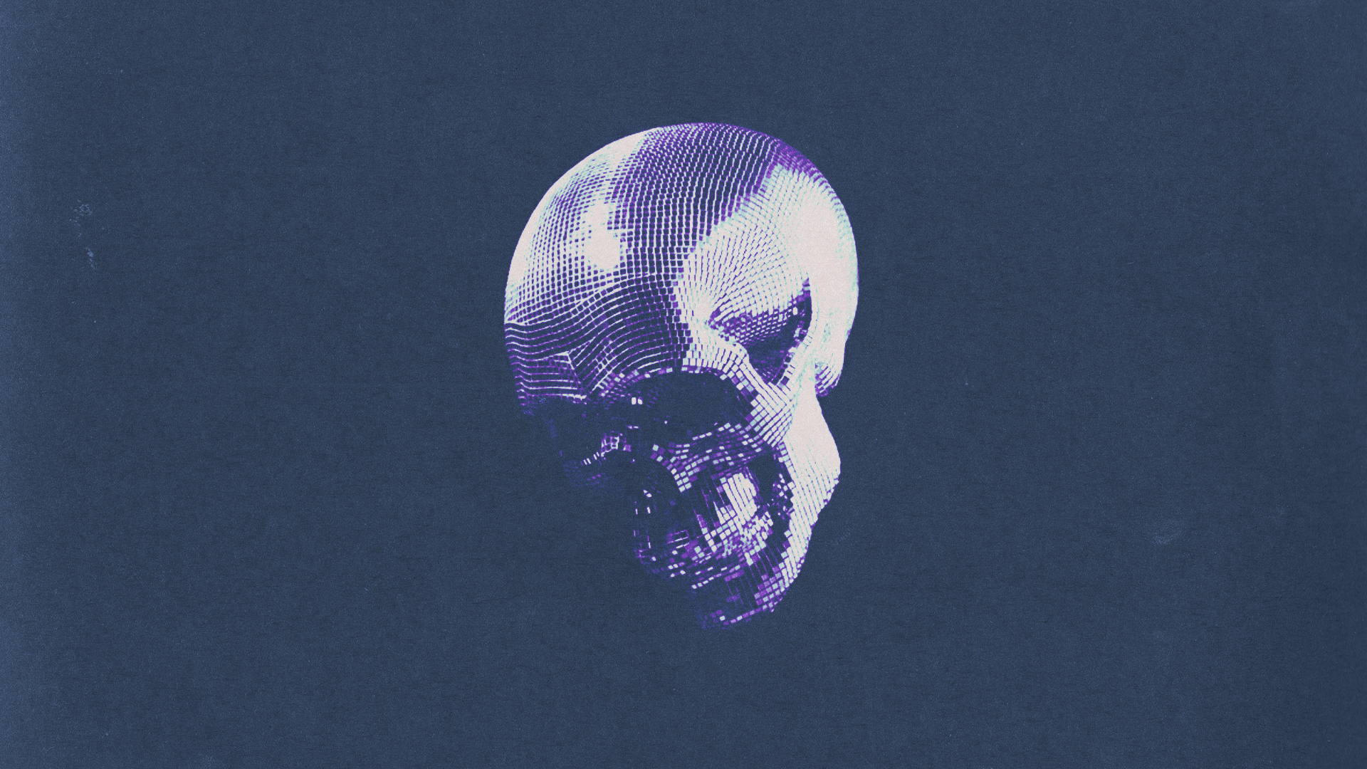 Skull Skull Bones Simple Background Music Disco Disco Balls Distortion Grunge Dark Minimalism 1920x1080