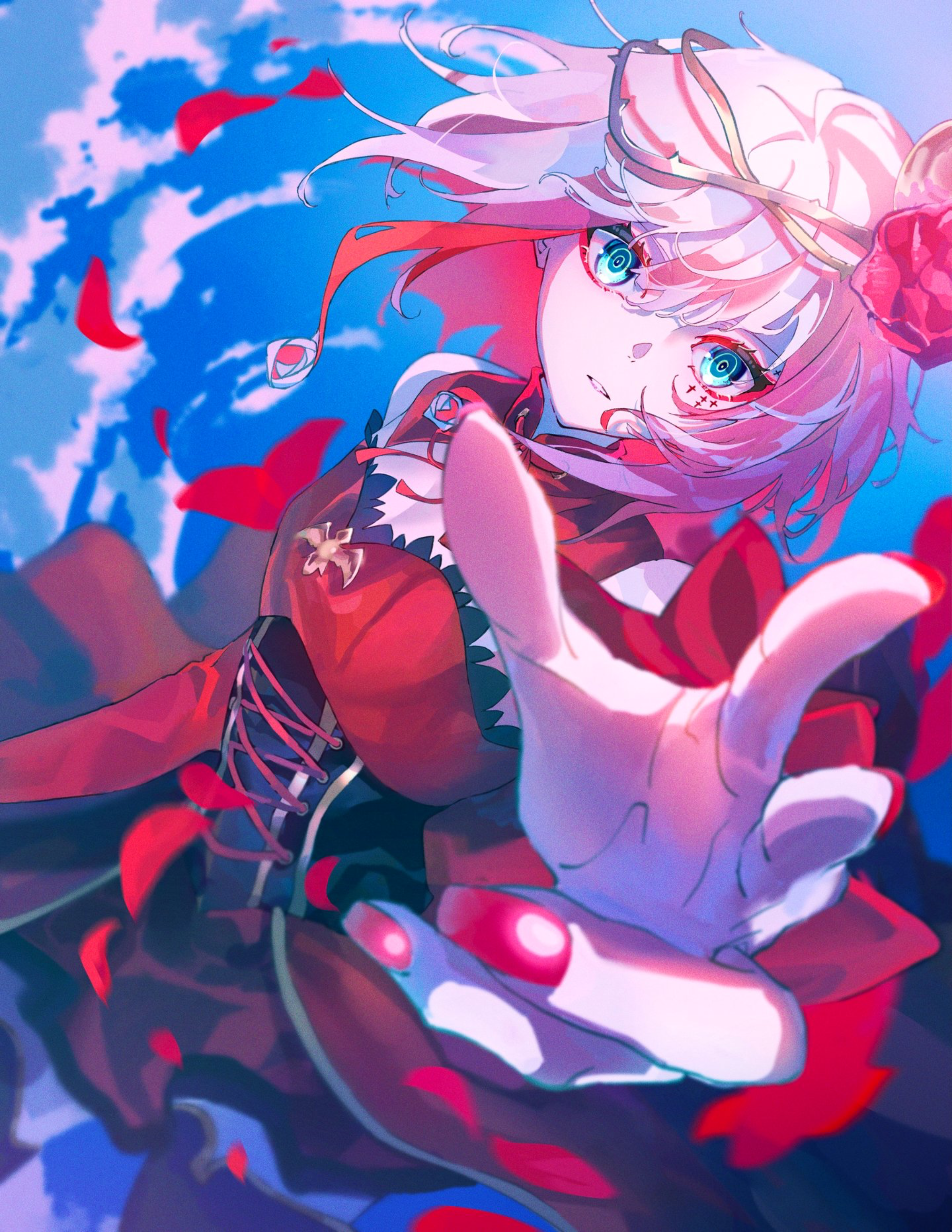 Anime Anime Girls Vertical Petals Rose Takt Op Destiny 2975x3850