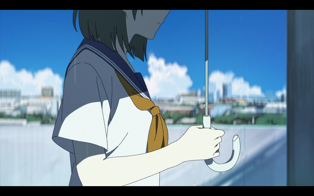 Anime City Anime Umbrella Anime Girls Schoolgirl School Uniform Rain Blurred 1280x800