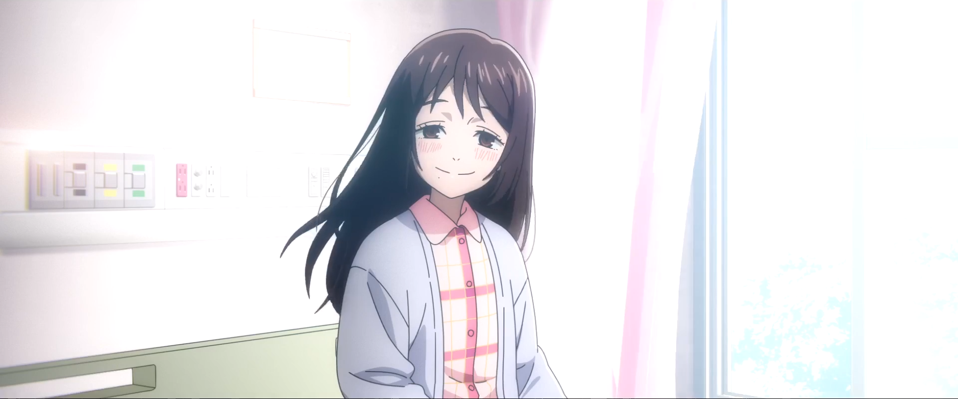 Anime Girls Jujutsu Kaisen Anime Looking At Viewer Anime Screenshot Long Hair Moles Mole Under Mouth 1920x801