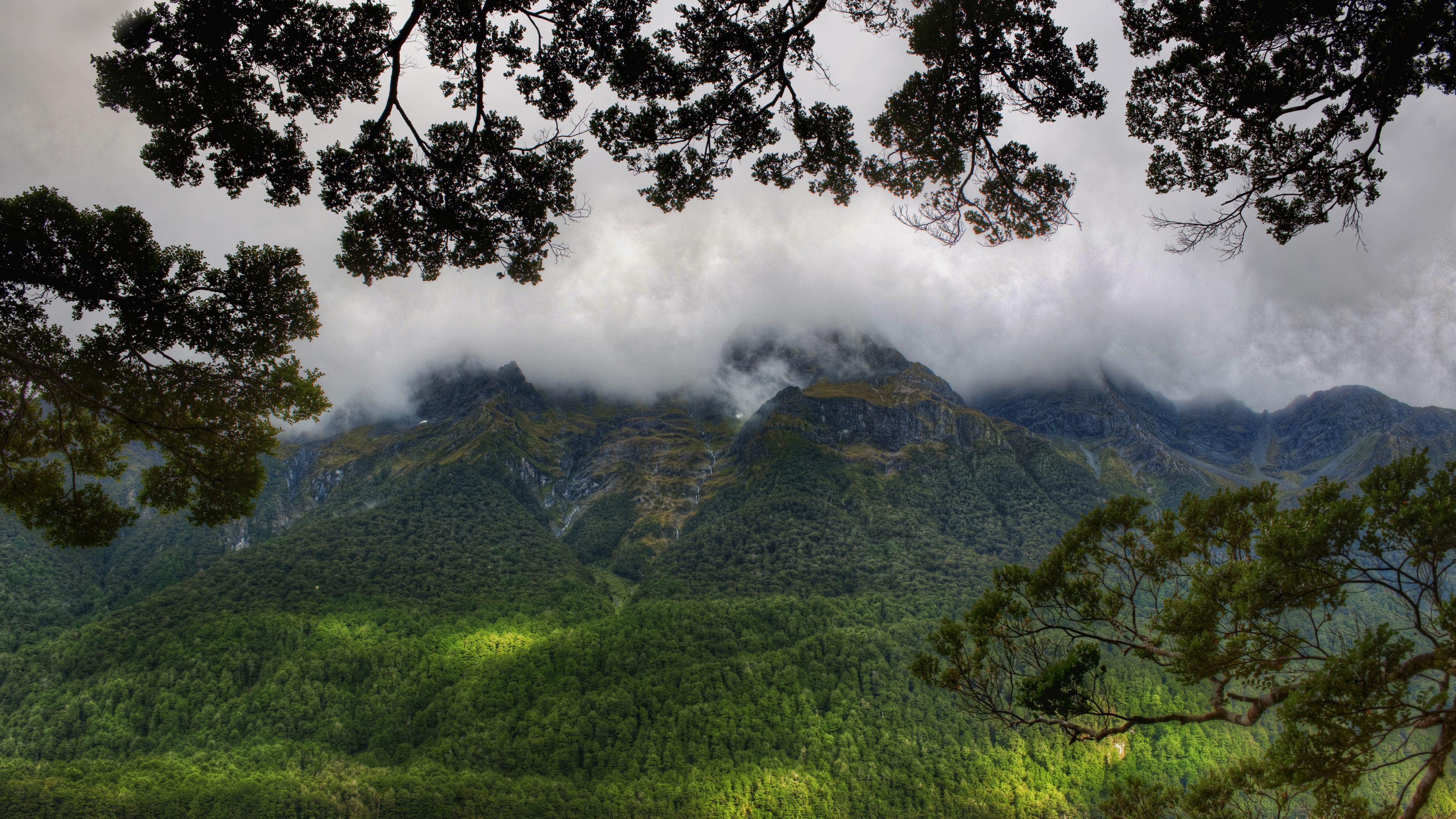 Trey Ratcliff Photography Landscape Mountains Forest Mist Nature Branch 3840x2160