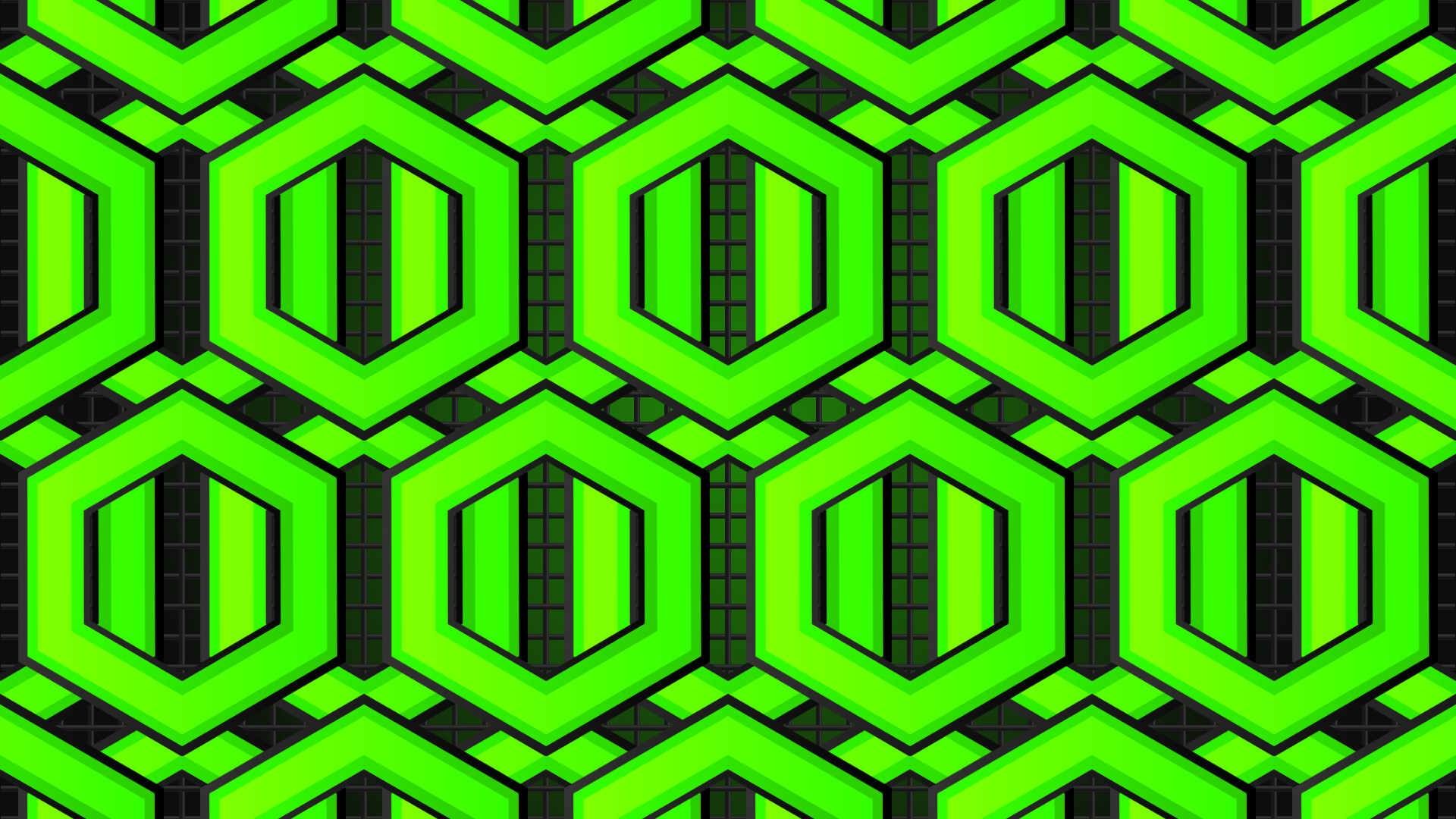 Geometry Geometric Figures Abstract CGi Digital Art Pattern Artwork Shapes Hexagon 1920x1080