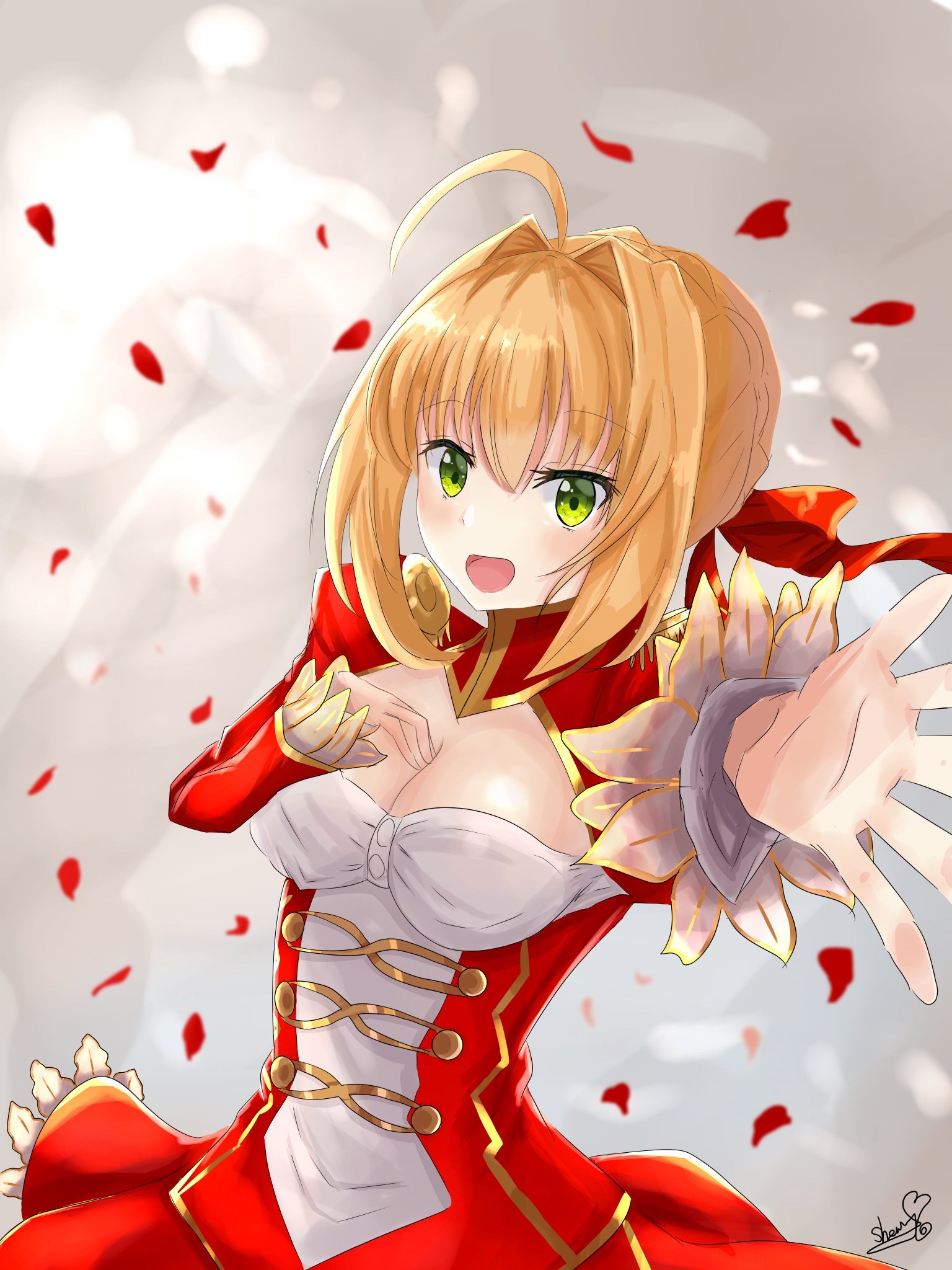 Anime Anime Girls Fate Series Fate Extra Fate Extra CCC Fate Grand Order Nero Claudius Long Hair Blo 1536x2048