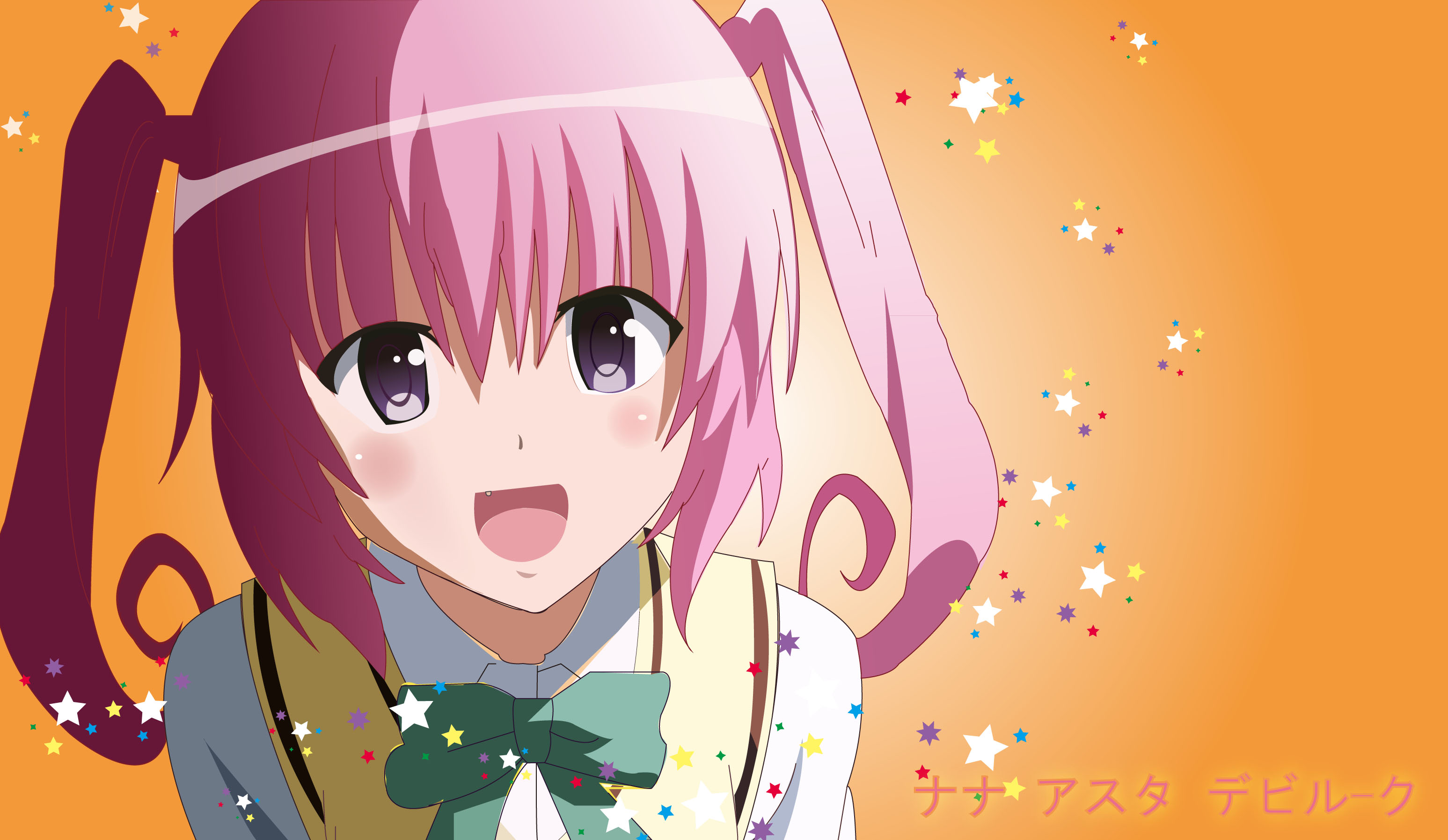 Anime Anime Girls To Love Ru Nana Asta Deviluke Twintails Pink Hair Solo Artwork Digital Art Fan Art 3094x1795
