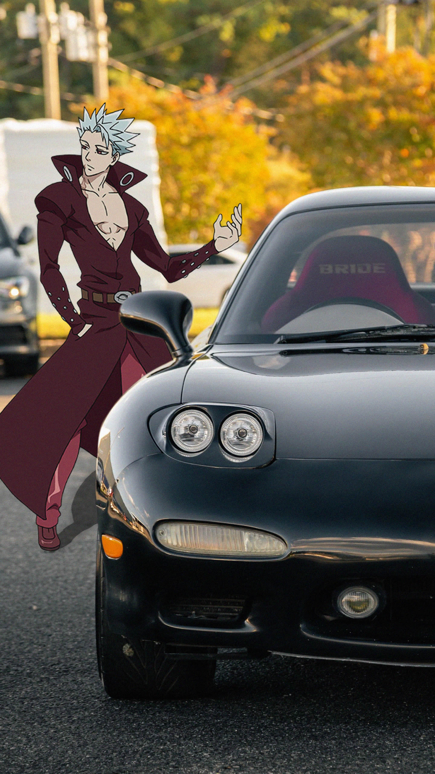Nanatsu No Taizai Ban Mazda RX 7 Anime Boys Jdmxanime Japanese Cars Car  Wallpaper - Resolution:1440x2560 - ID:1332587 