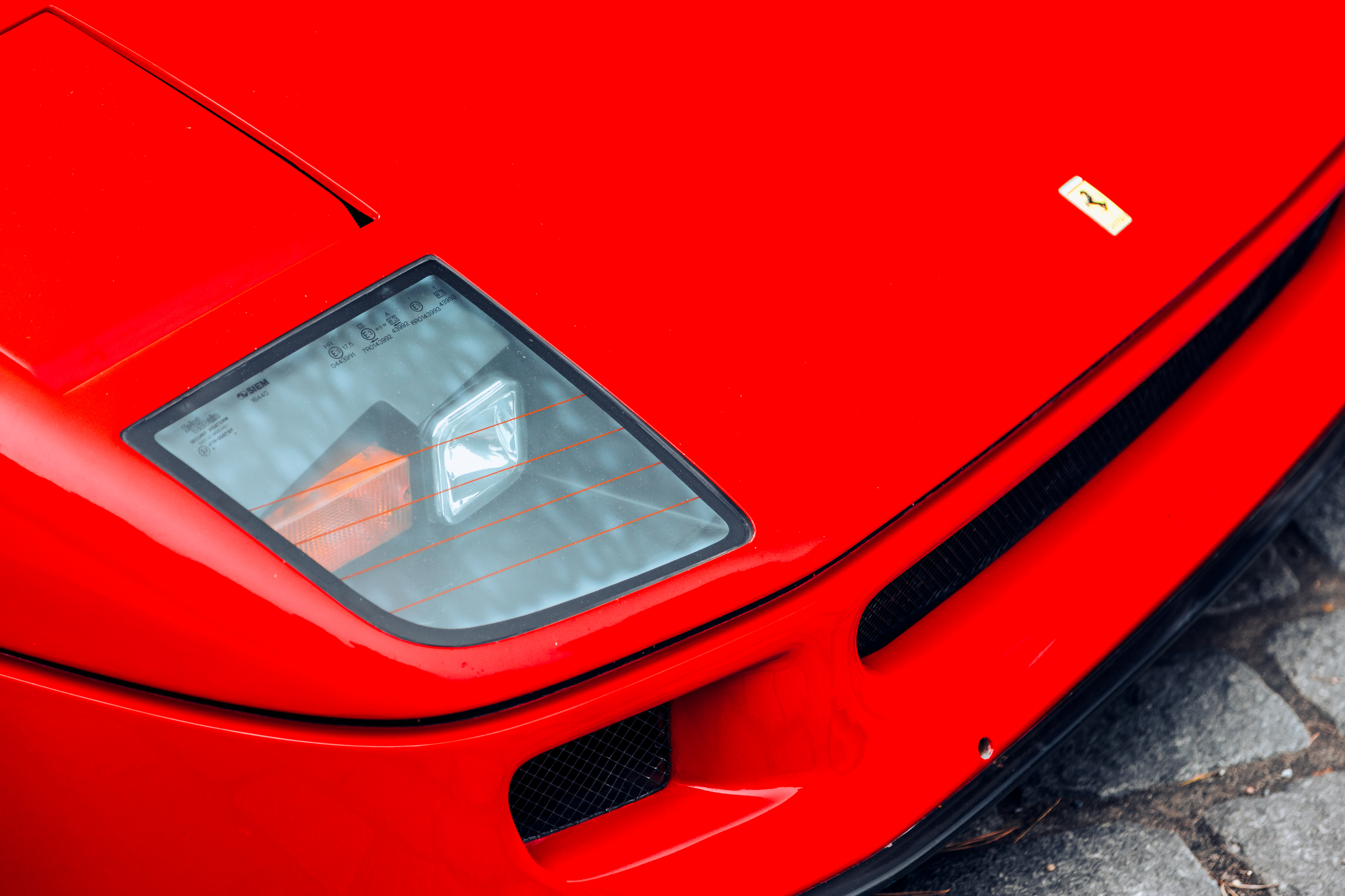 Car Ferrari Ferrari F40 Headlights Red 6720x4480