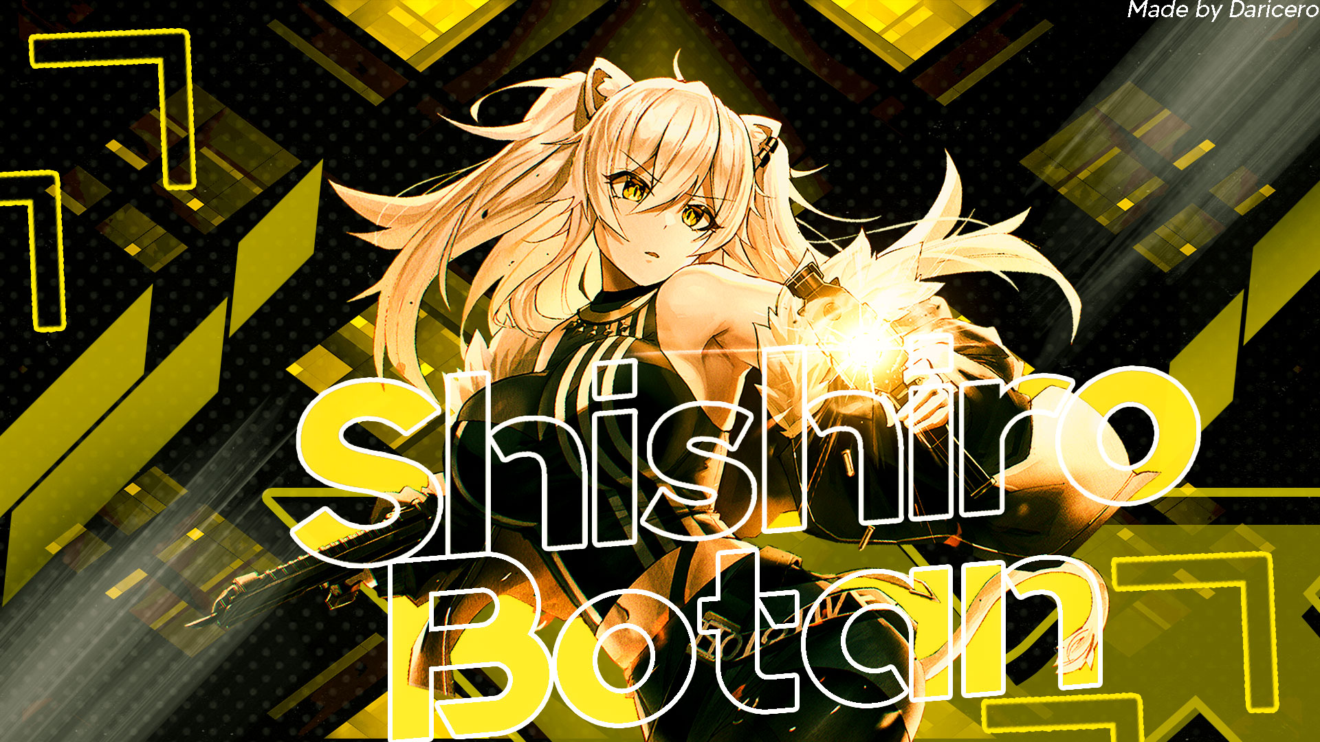 Anime Girls Shishiro Botan Hololive Yellow Eyes Shapes Dynamic White Hair 1920x1080