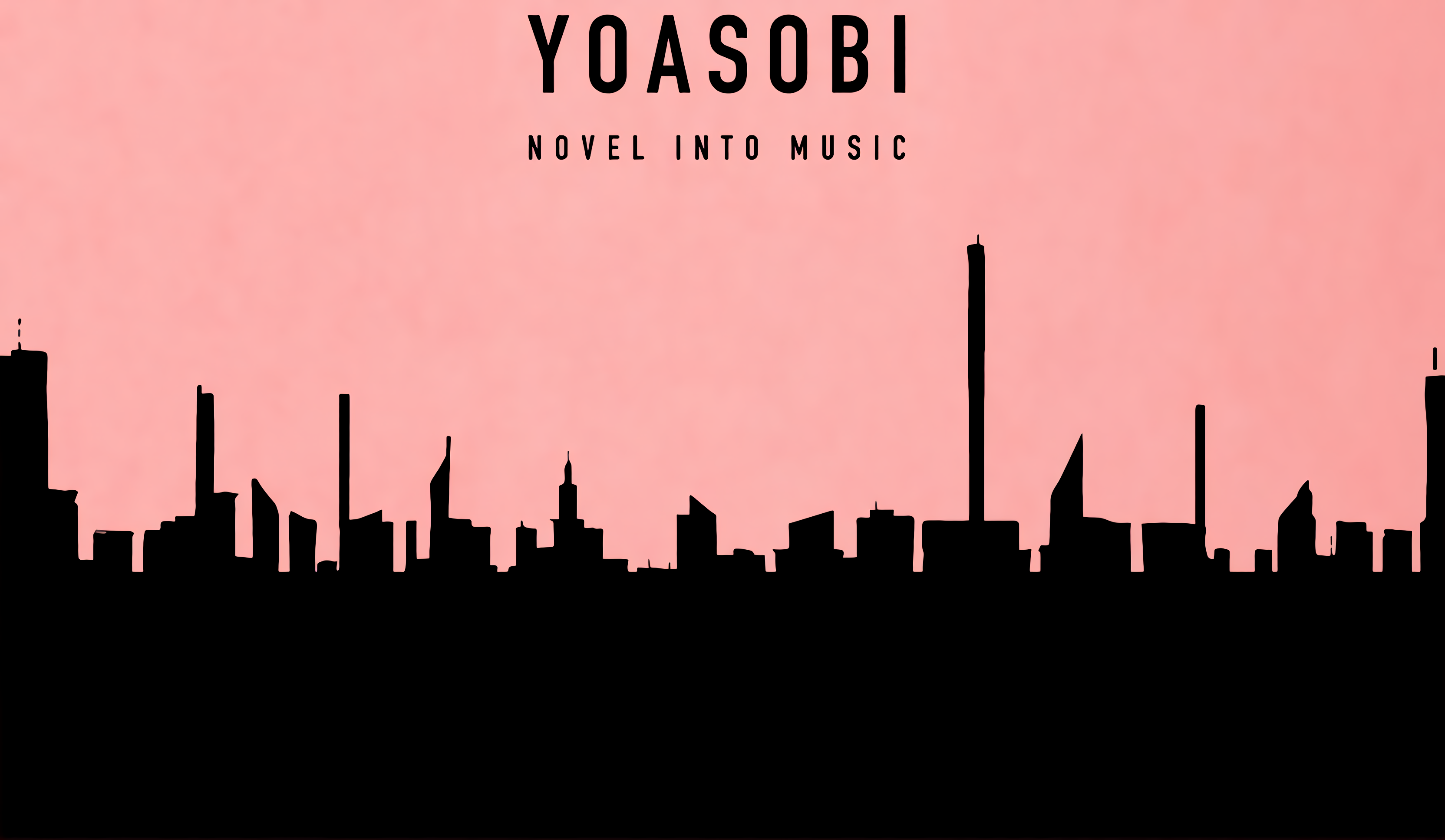 YOASOBi Japanese Simple Background Minimalism Silhouette 3328x1936