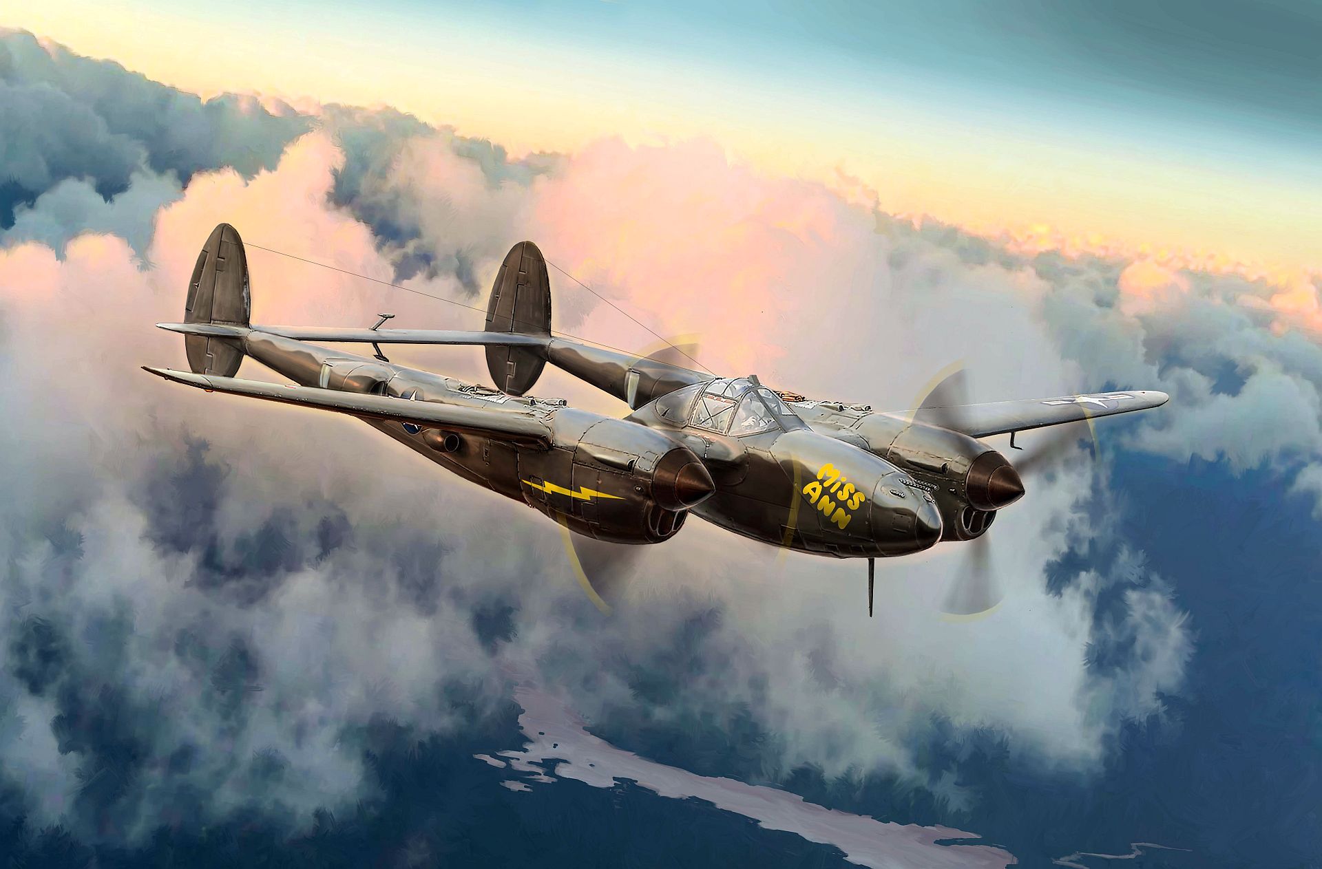 World War Ii World War Planes Airplane Aircraft Lockheed P 38 Lightning US Air Force Air Force War 1920x1263