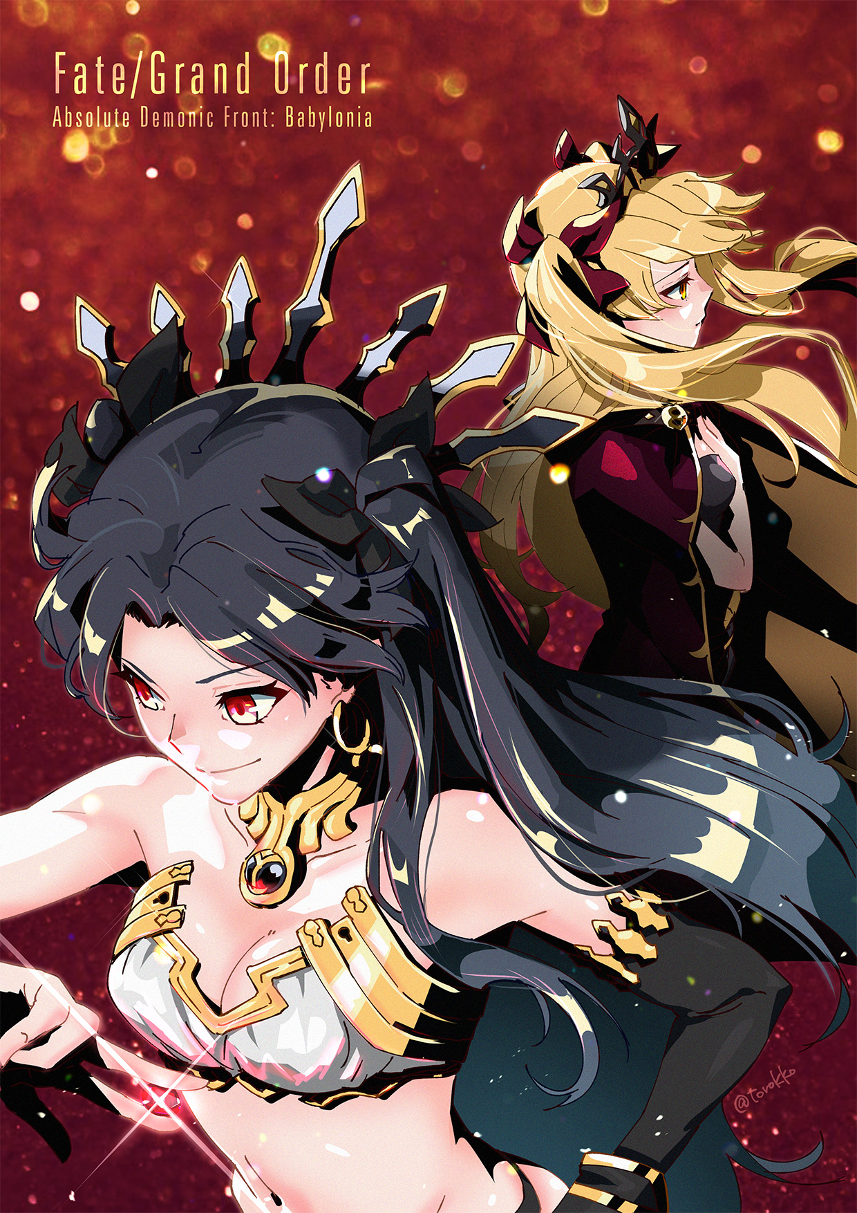 Anime Anime Girls Fate Series Fate Grand Order Ishtar Fate Grand Order Ereshkigal Fate Grand Order T 1240x1754