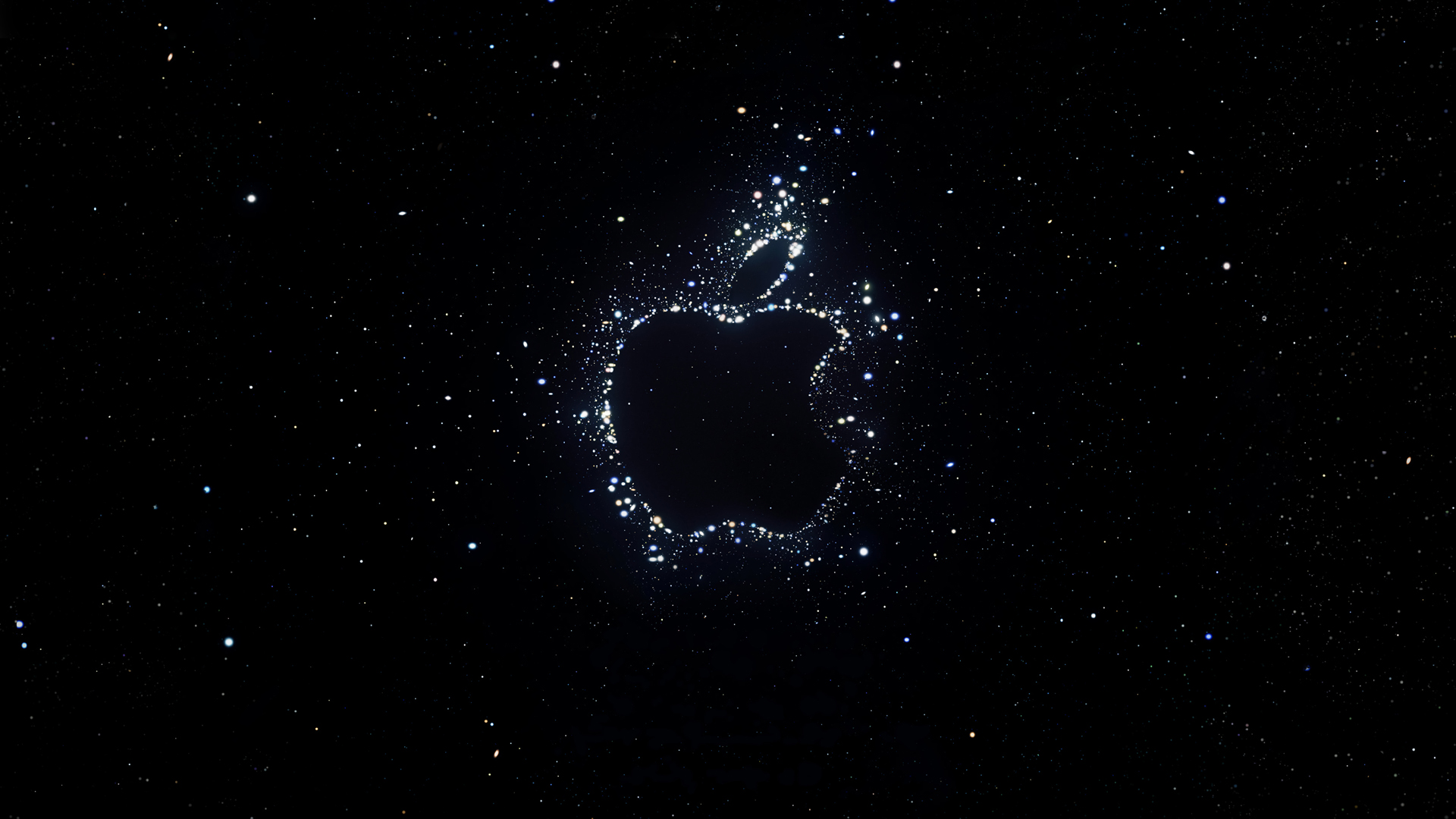 Technology Black Background Space Stars Apple Inc 1920x1080