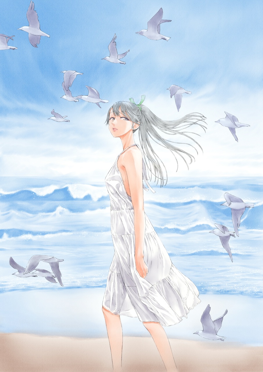 Anime Anime Girls Kantai Collection Houshou KanColle Ponytail Brunette Solo Artwork Digital Art Fan  905x1280