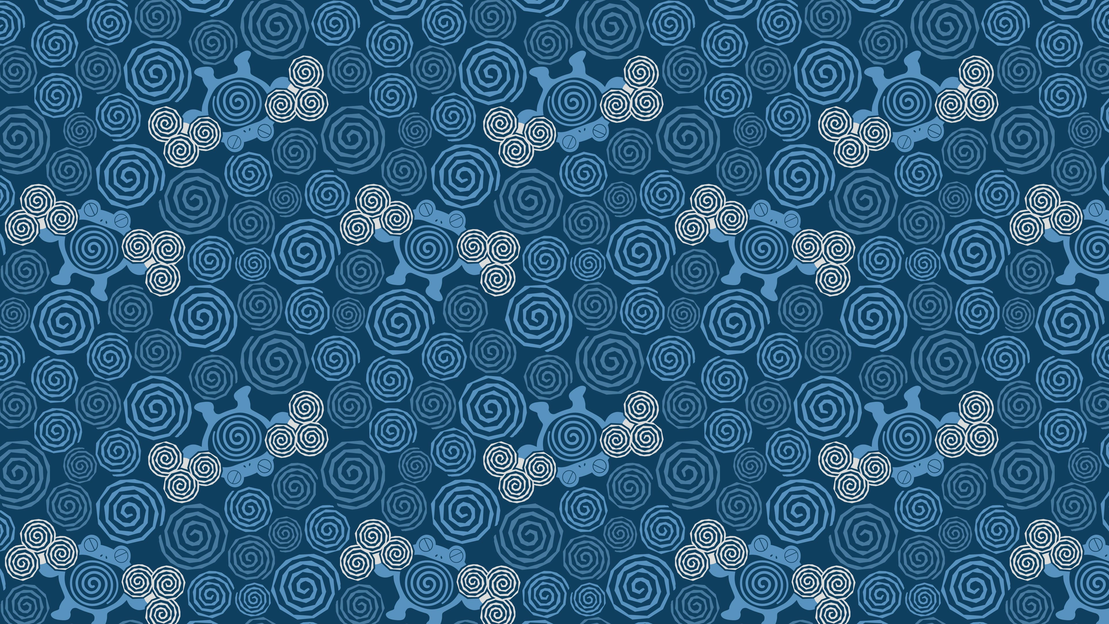 Pattern Swirls Artwork Blue Simple Background Pokemon Wallpaper ...