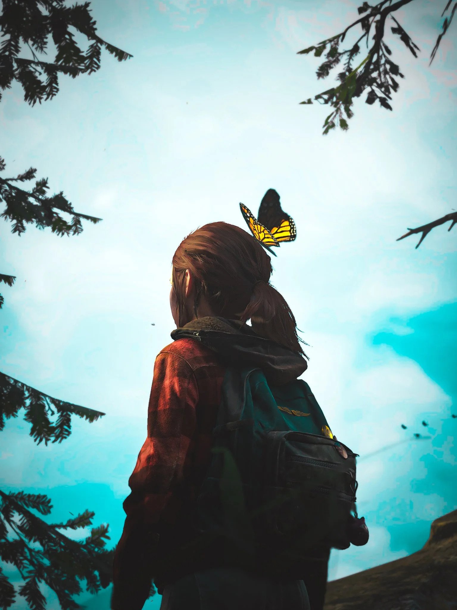 The Last Of Us Ellie Williams Naughty Dog Sony PlayStation Playstation 5 Video Games Butterfly Video 1535x2048