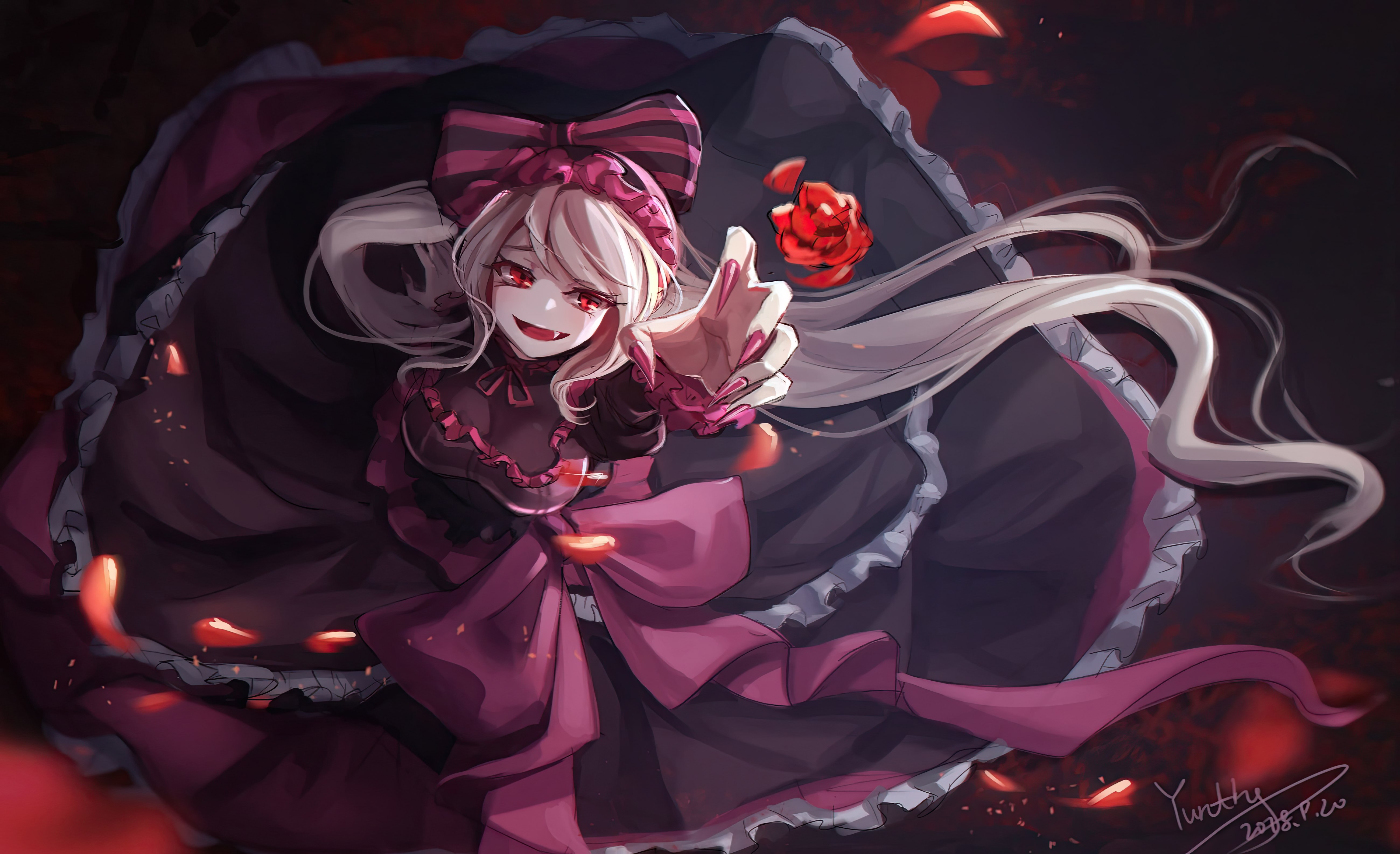Overlord Anime Shalltear Bloodfallen Anime Girls Vampire Girl Gothic 5200x3172