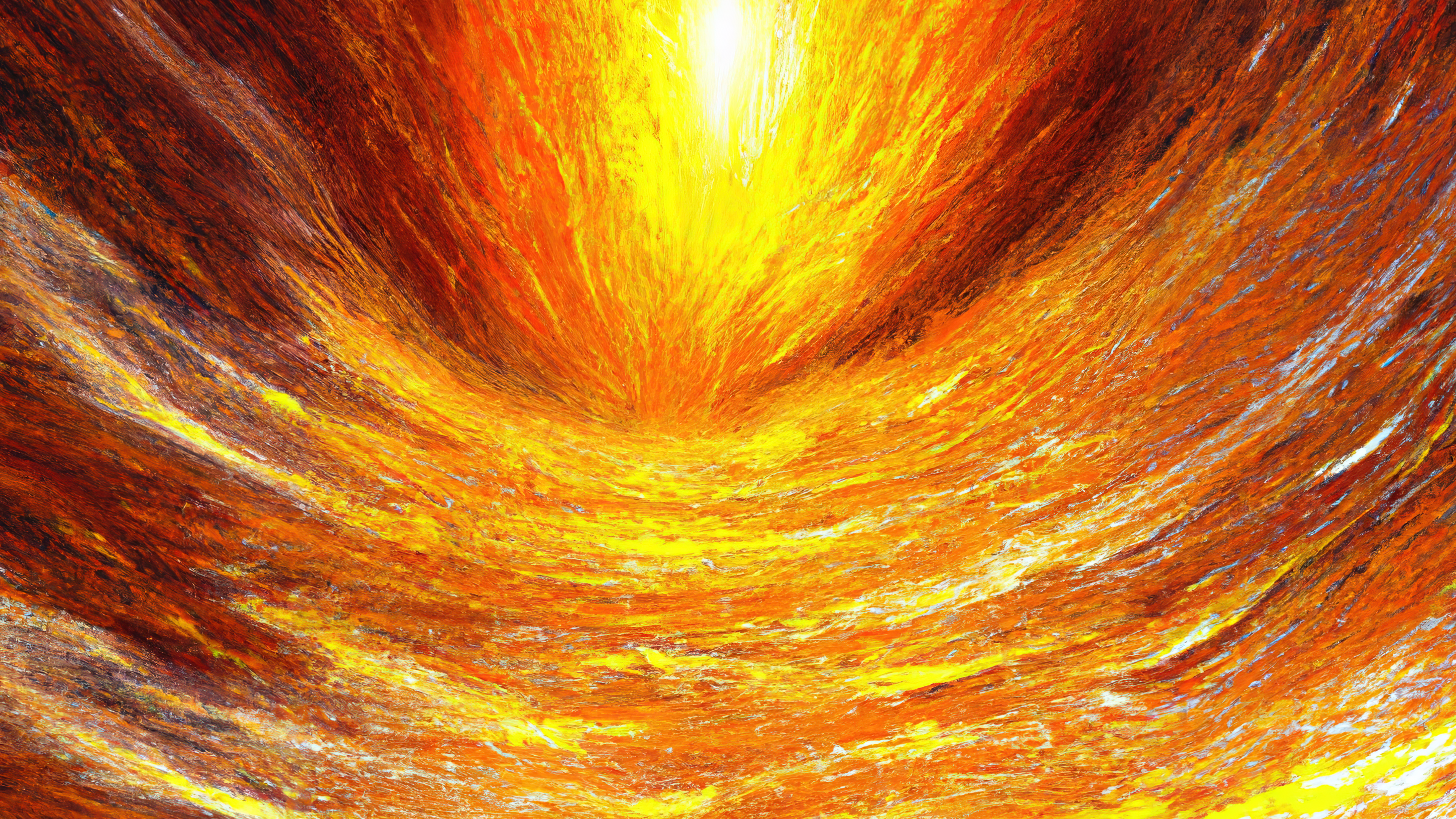 Ai Art Ai Painting Painting Space Space Art Surreal Fire Solar Flare 3840x2160