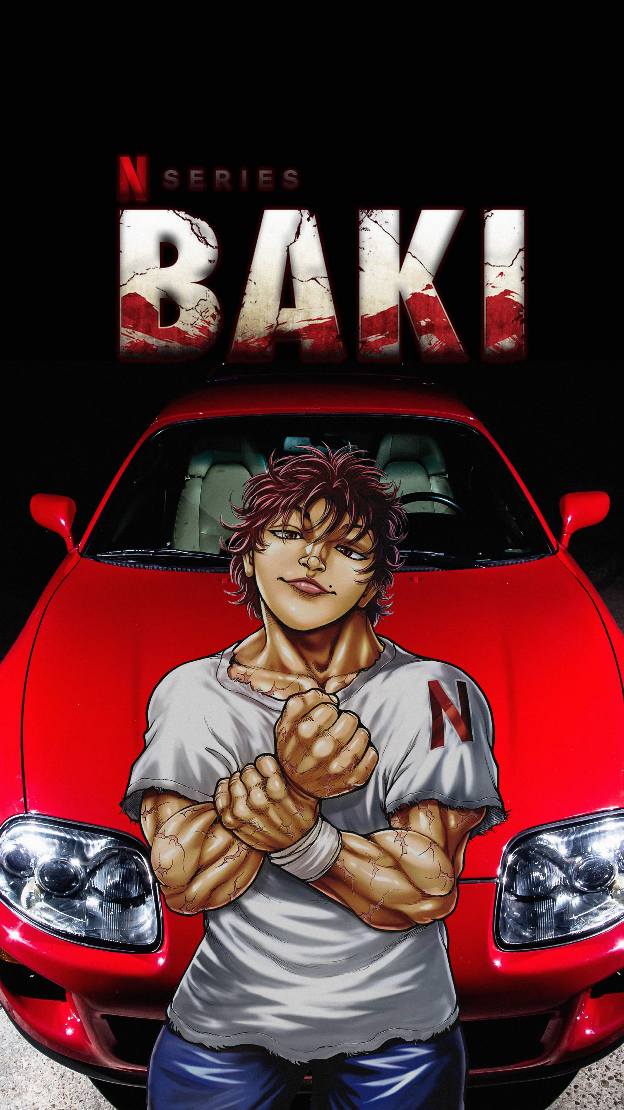 Baki Hanma Toyota Supra Jdmxanime Japanese Cars Anime Boys Car 2160x3840