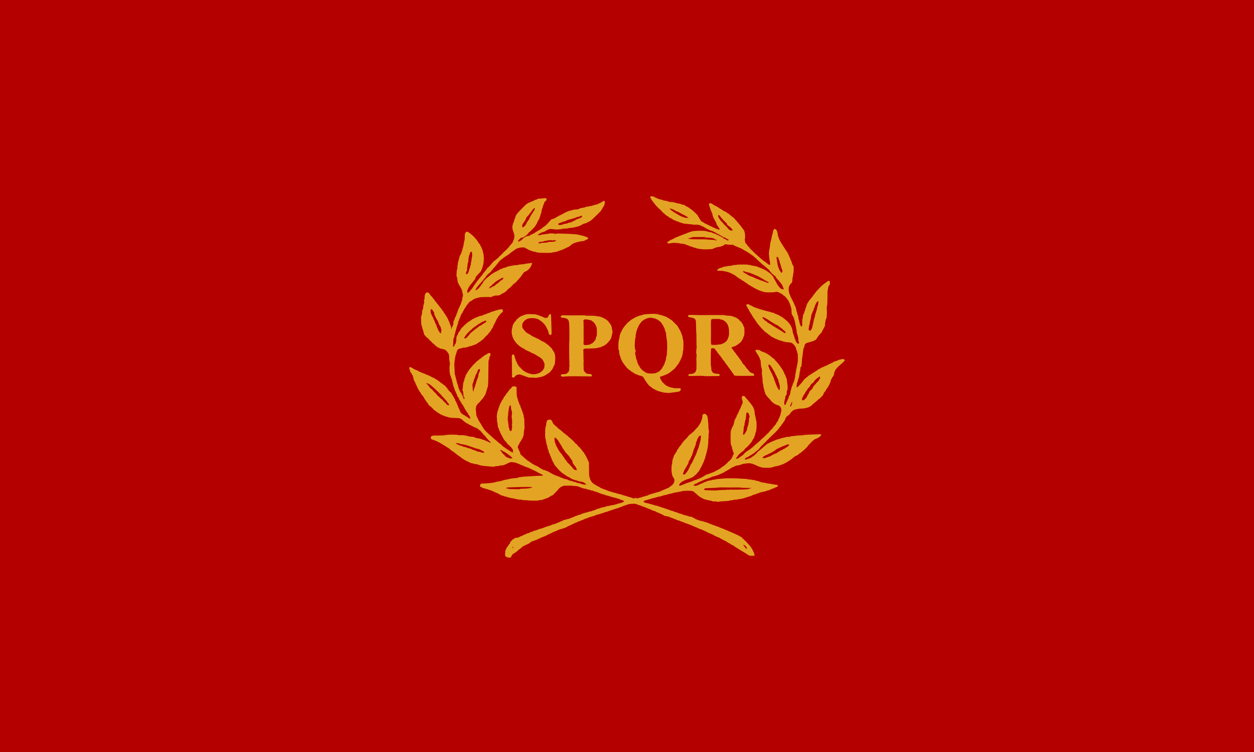 Flag Roman Empire Simple Background Red Background Minimalism 2560x1536
