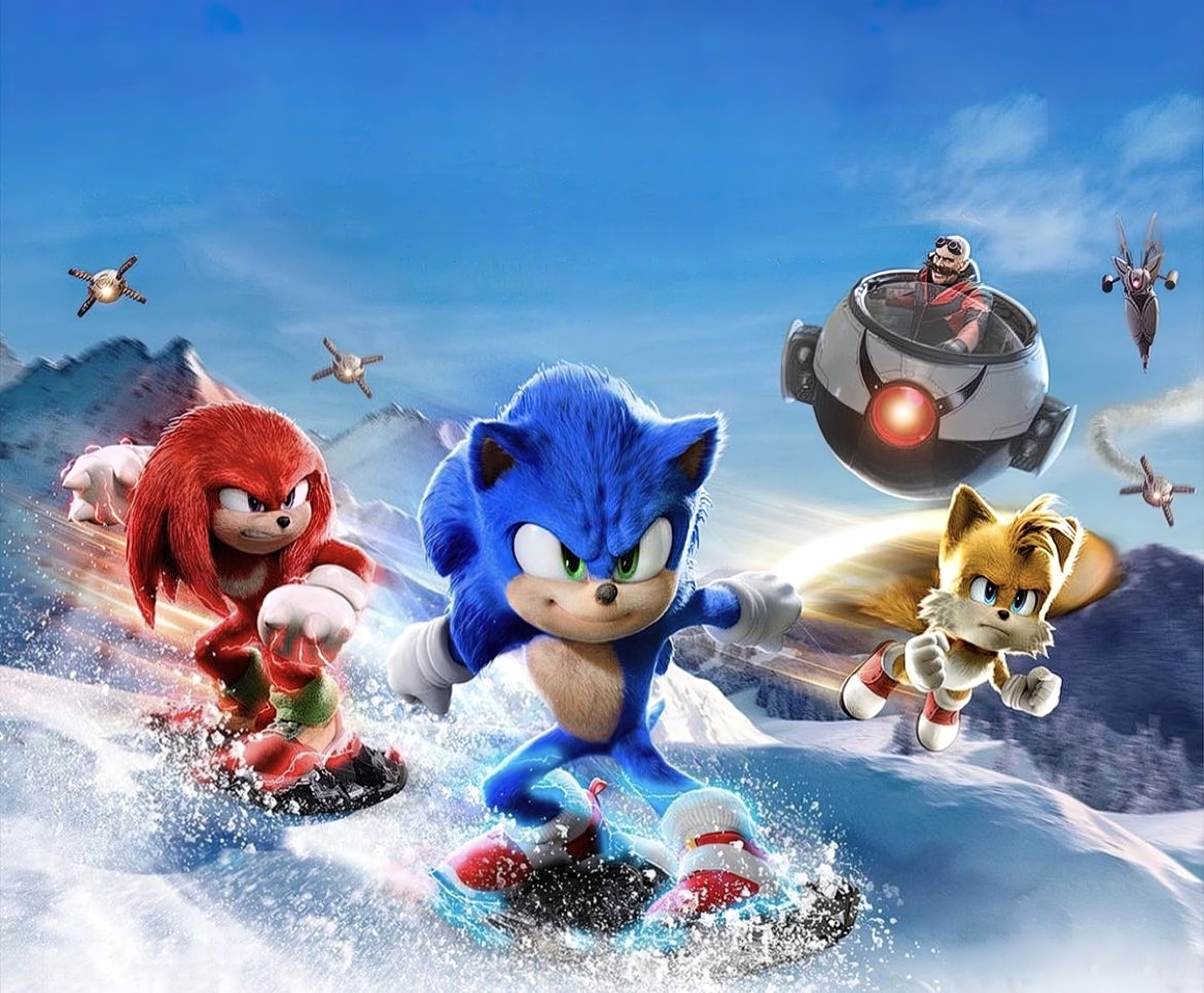 Sonic Movie Poster Sonic 2 The Movie Paramount Movie Characters Movie Screenshots Fox Hedgehog Tails 6000x4950
