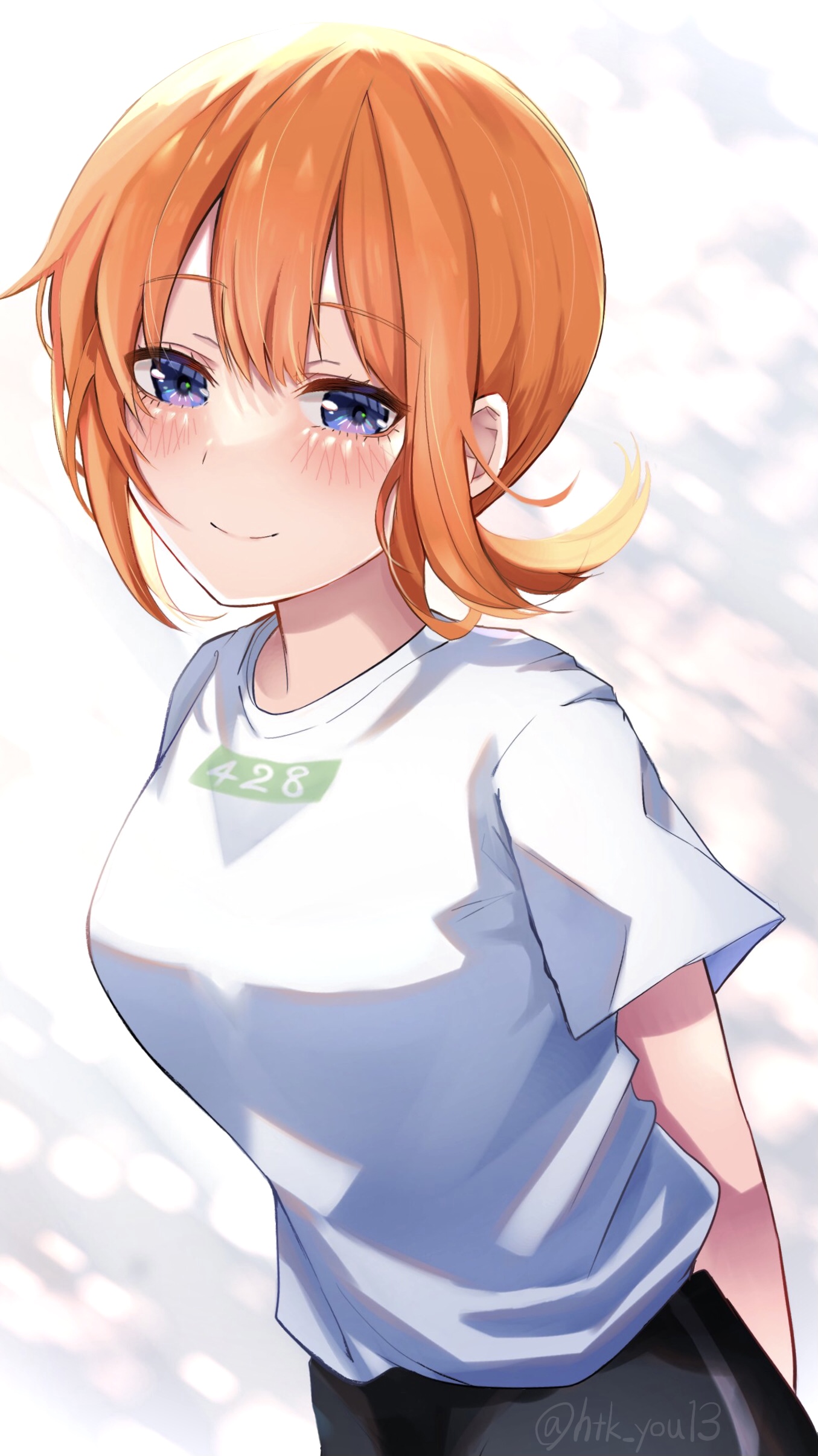 Anime girls, anime, 5-toubun no Hanayome, short hair, ribbon, Nakano  Yotsuba, HD phone wallpaper