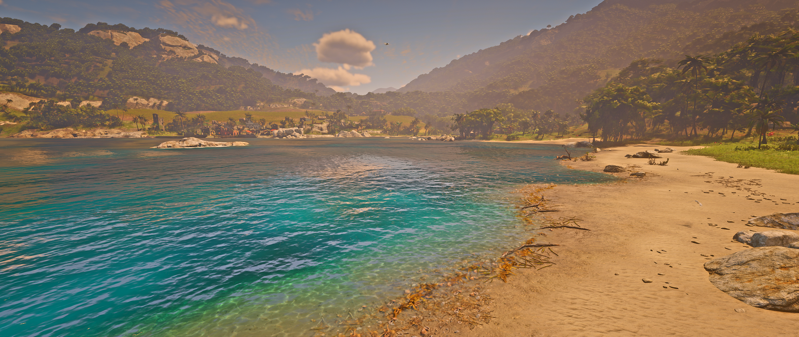 Red Dead Redemption 2 Rockstar Games Video Games Nature Landscape Sea Foam CGi Water 2560x1080