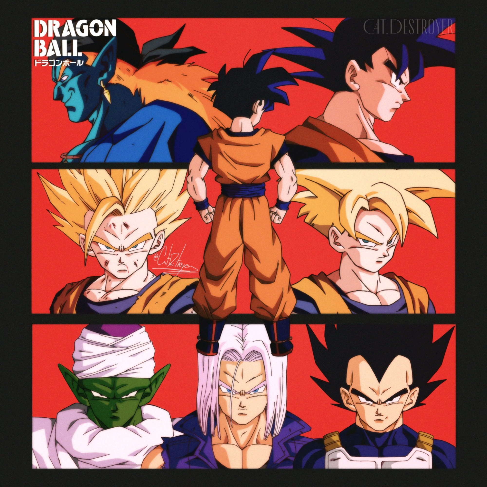 Dragon Ball Anime Boys Anime Dragon Ball Z Son Goku Gohan Piccolo Vegeta Future Trunks Bojack 2000x2000