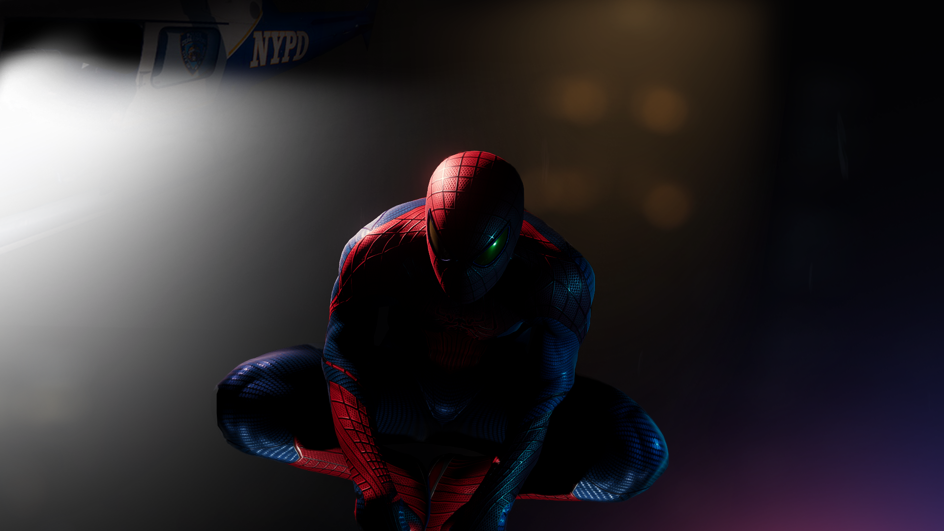 Spider Man Spider Man 3 Game Helicopters Night Superhero CGi 1920x1080