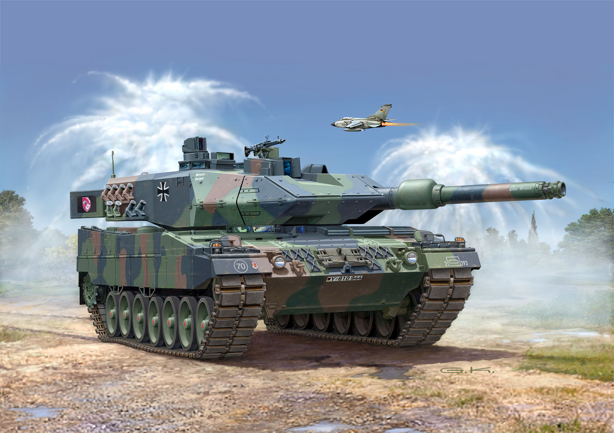 Tank Army Aircraft Military Flying 2048x1444