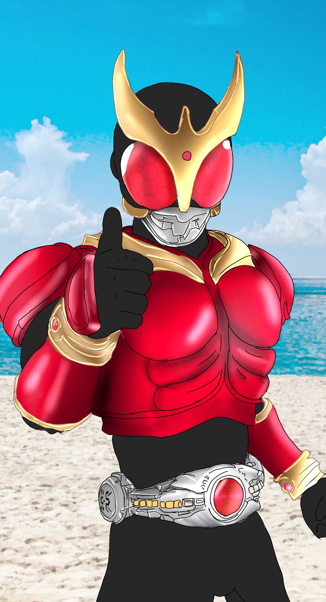 Kamen Rider Kuuga Kamen Rider Kuuga Mighty Form Tokusatsu Solo Artwork Digital Art Fan Art Kamen Rid 1080x1994