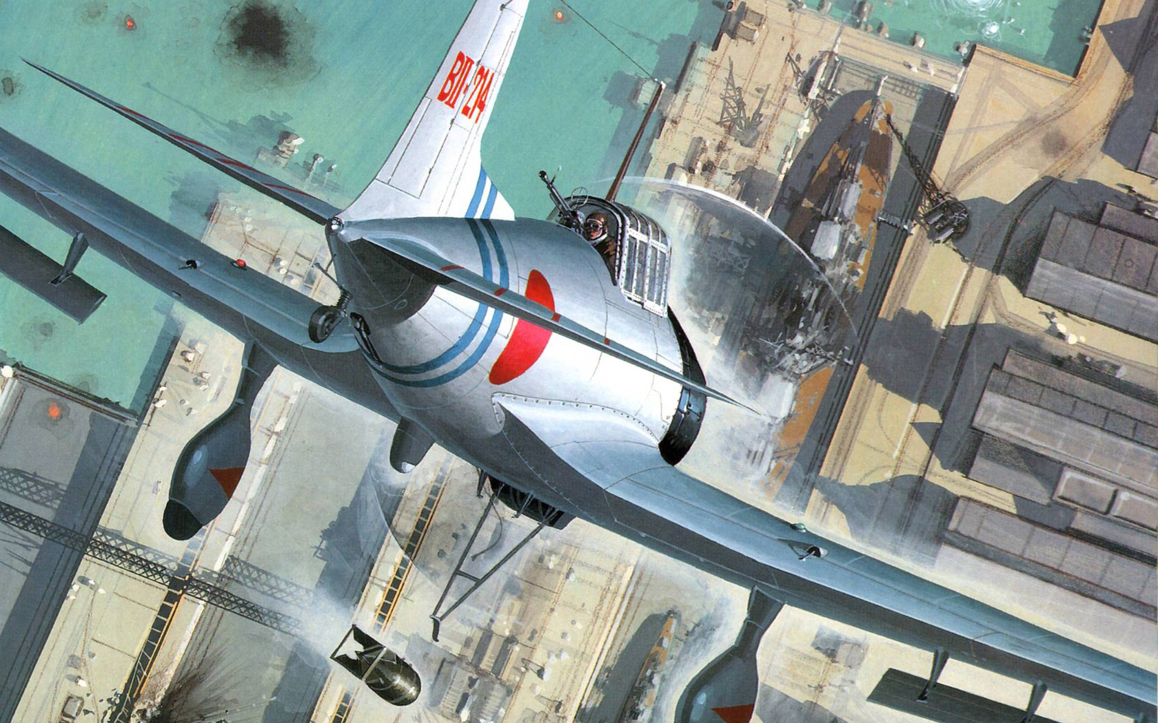 World War Ii Airplane Aircraft Military Aircraft Military Japan Imperial Japanese Navy Pearl Harbour 1680x1050