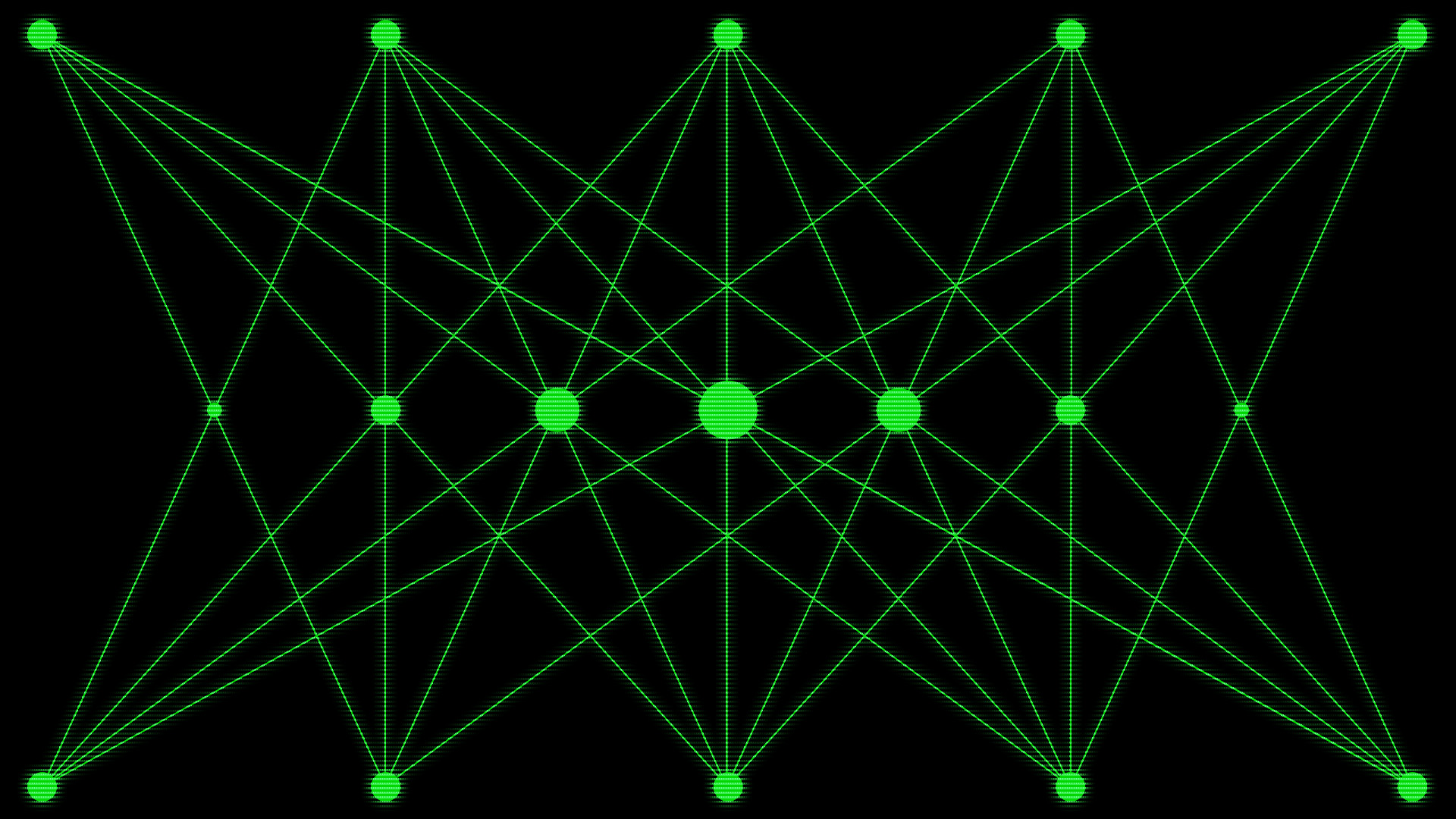 Lines Green Minimalism Dots Black Background Glowing Abstract Steam Software Black Digital Art 1920x1080