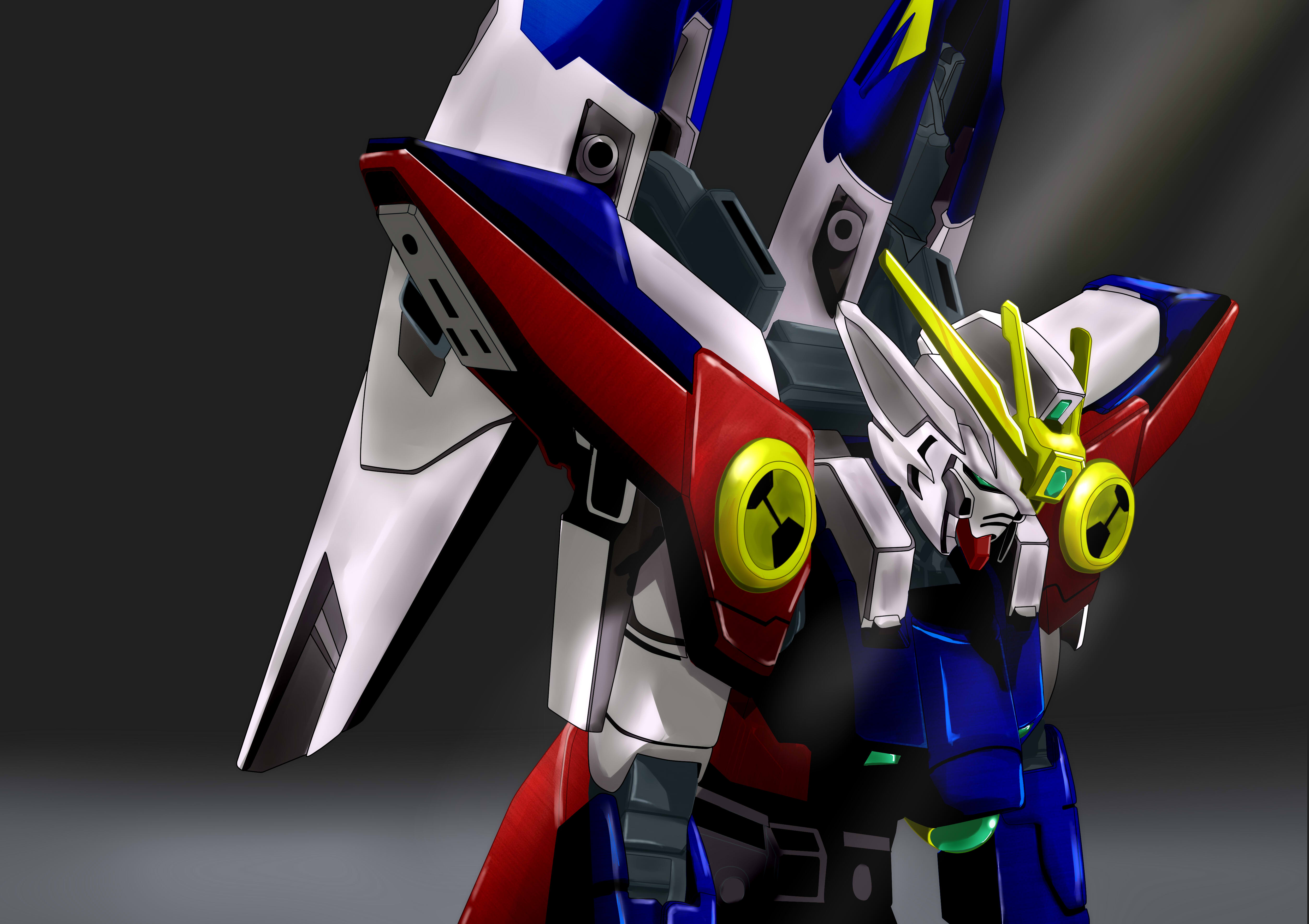 Anime Mechs Super Robot Taisen Gundam Mobile Suit Gundam Wing Wing Gundam Zero Artwork Digital Art F 5015x3541