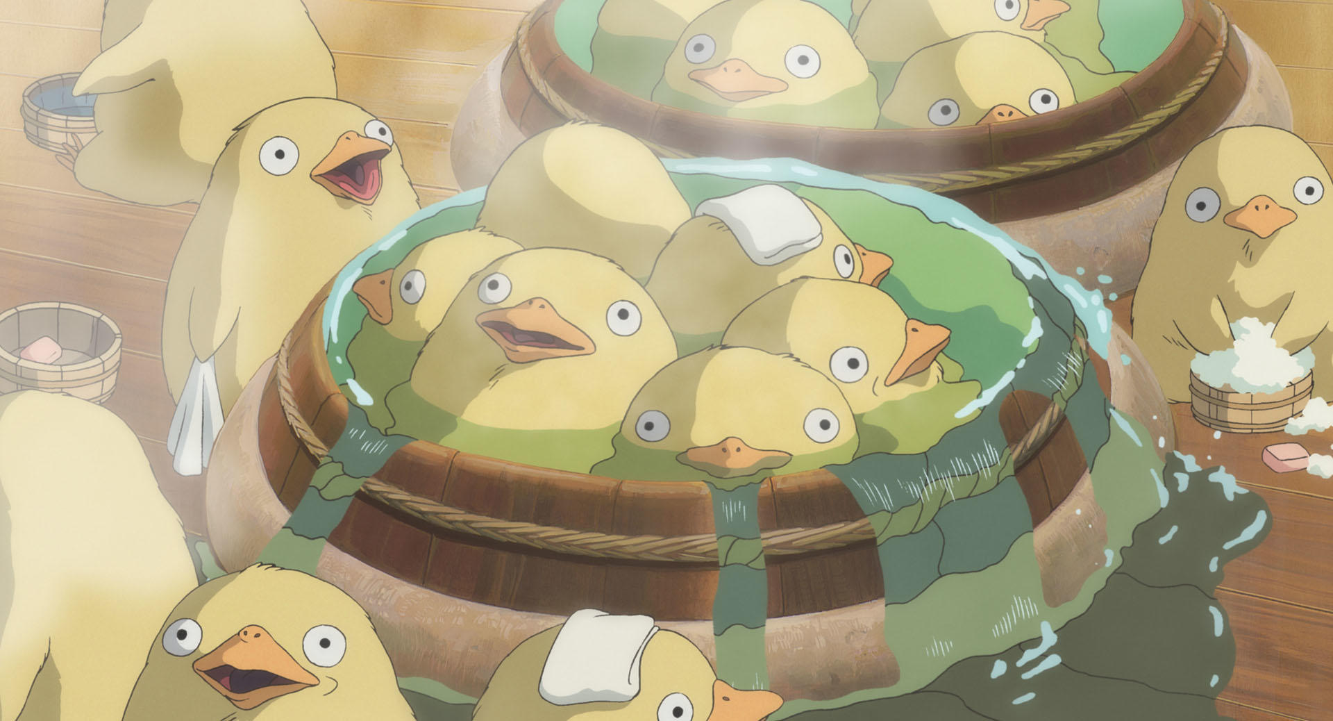 Studio Ghibli Anime Cartoon Spirited Away Anime Screenshot Water 1920x1038