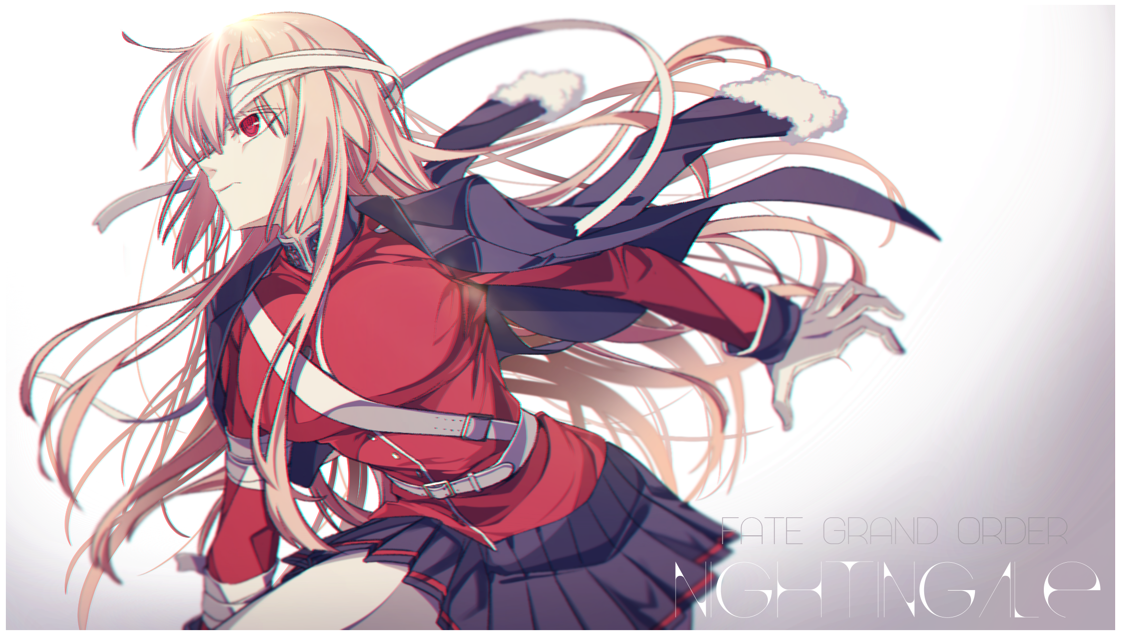 Anime Anime Girls Fate Series Fate Grand Order Florence Nightingale Fate Grand Order Long Hair Silve 2295x1300