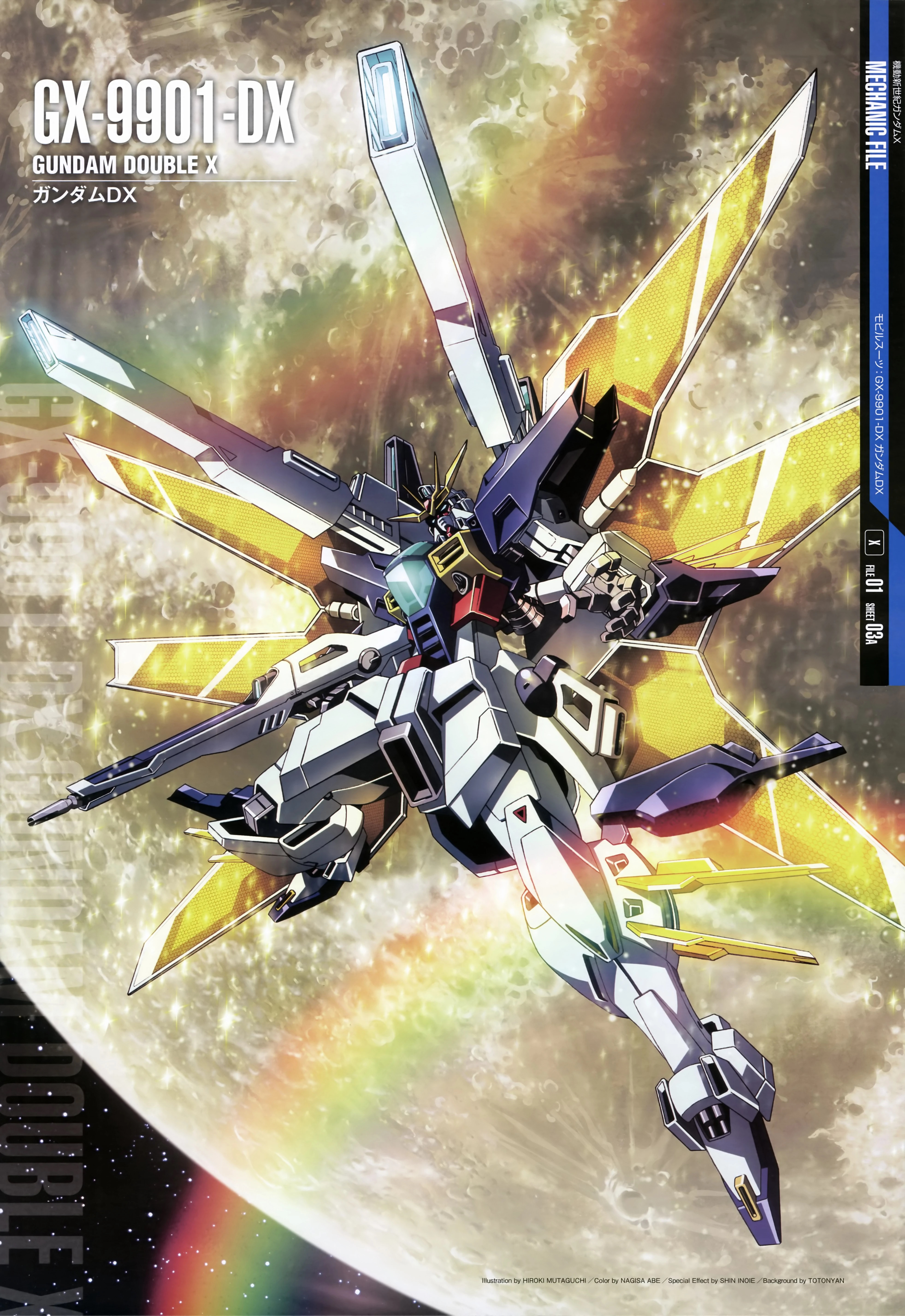 Anime Mechs Super Robot Taisen Gundam Gundam Double X After War Gundam X Artwork Digital Art Fan Art 3926x5707