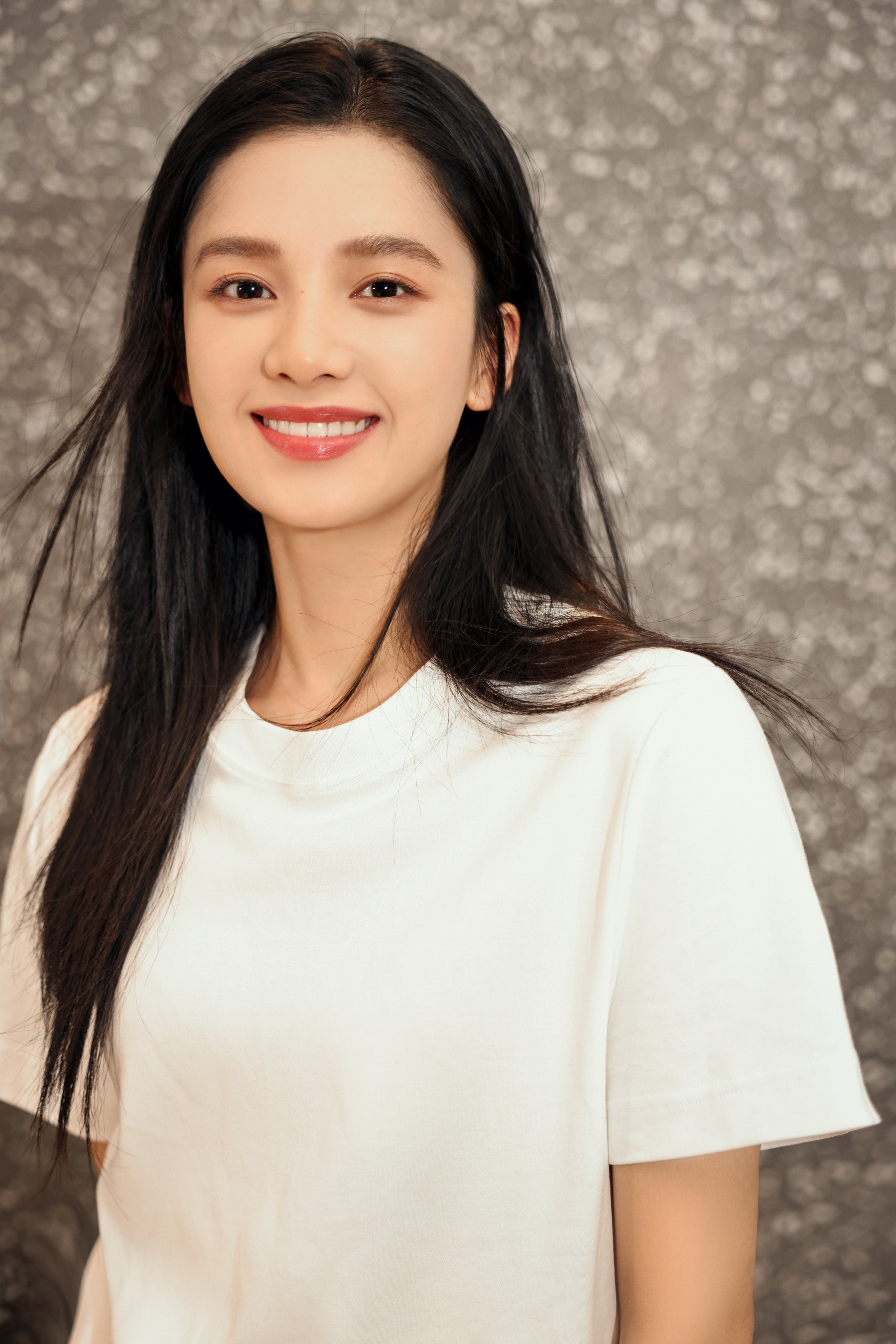 Zhang Jingyi Model Women T Shirt White Tops Asian Portrait Display 2731x4096