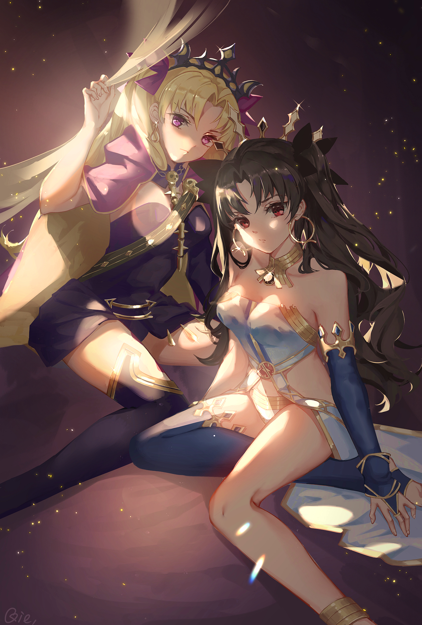 Anime Anime Girls Fate Series Fate Grand Order Ishtar Fate Grand Order Ereshkigal Fate Grand Order L 1378x2039