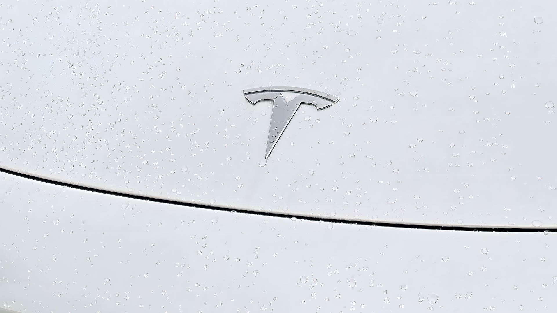 Tesla Tesla Model 3 Car White Logo 1920x1080