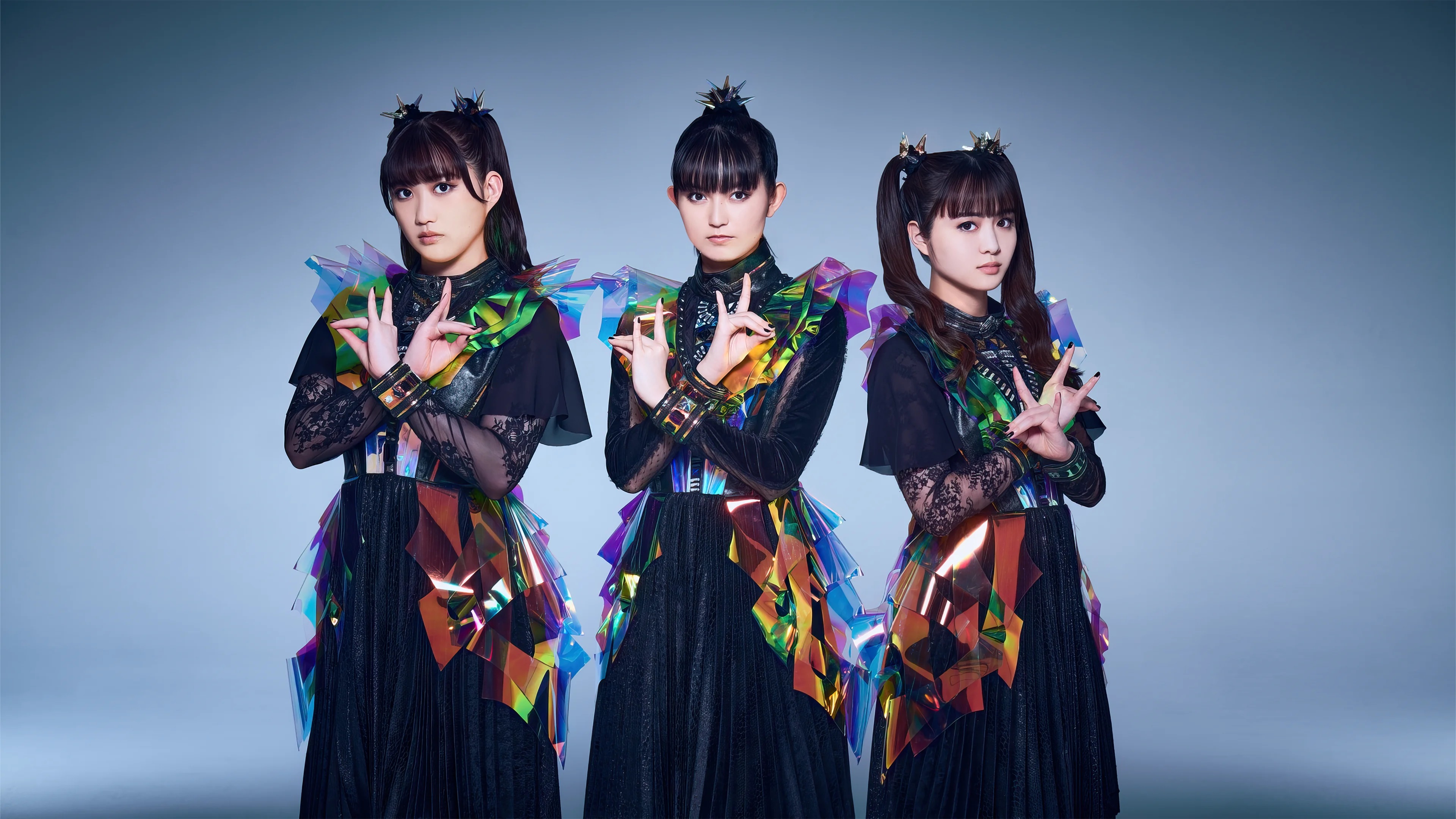 Babymetal Music Heavy Metal Metalband Girl Band Women Trio Simple Background Asian Looking At Viewer 3840x2160