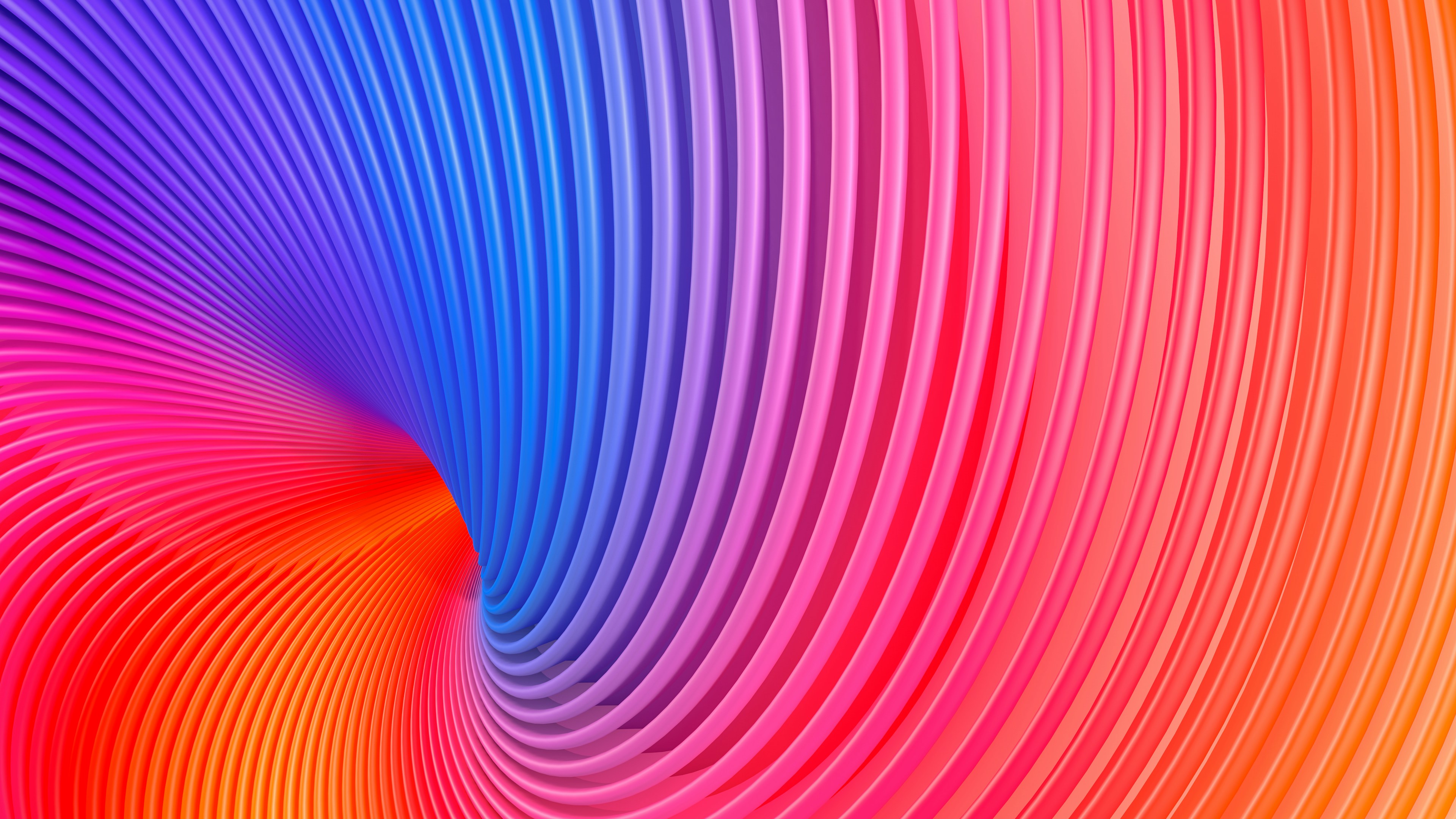 Abstract Artwork Digital Art 3D Abstract Red Pink Blue Purple Pattern 3840x2160