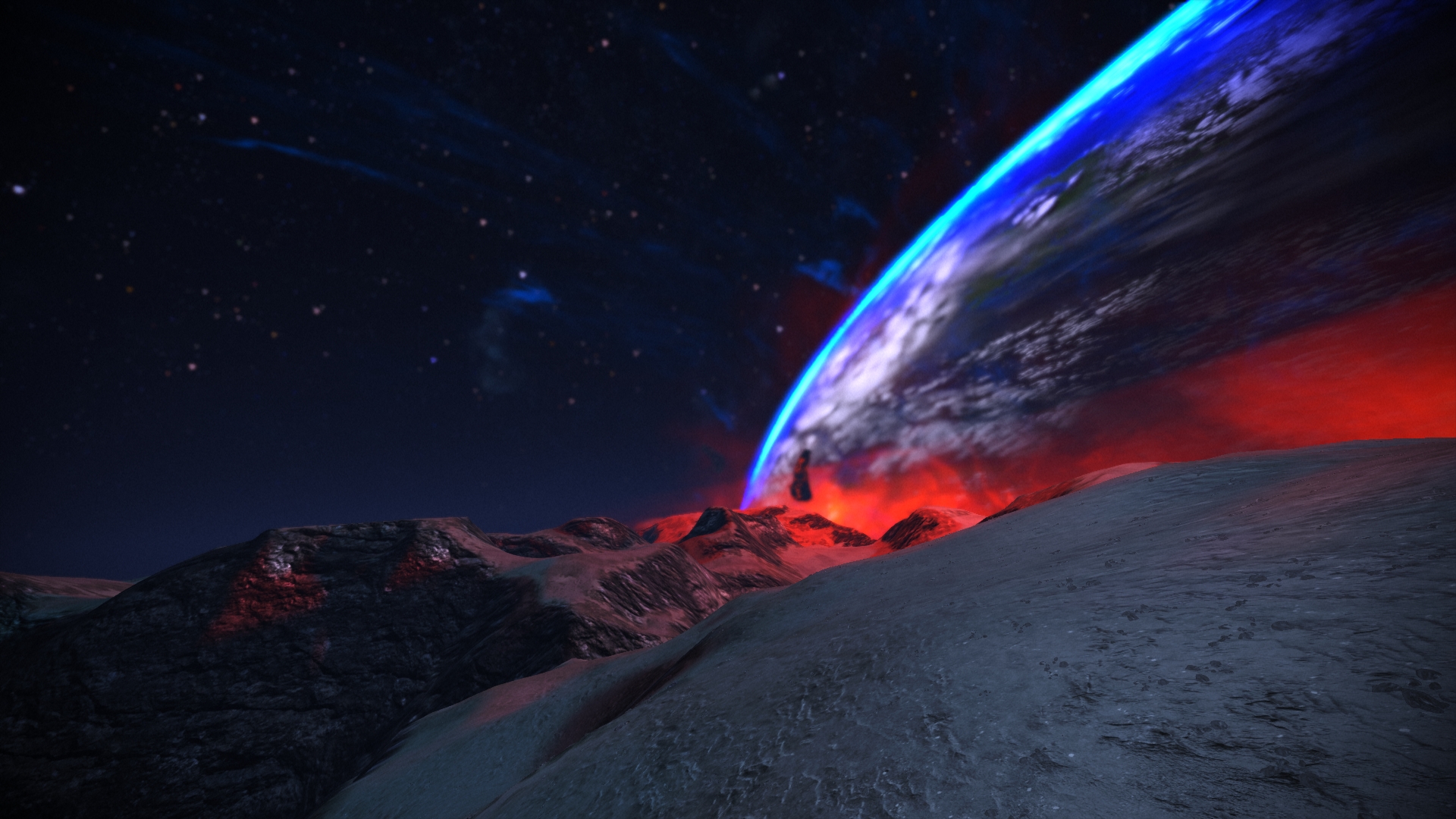 Mass Effect Mass Effect Legendary Edition Space Screen Shot Planet Video Game Art 1920x1080