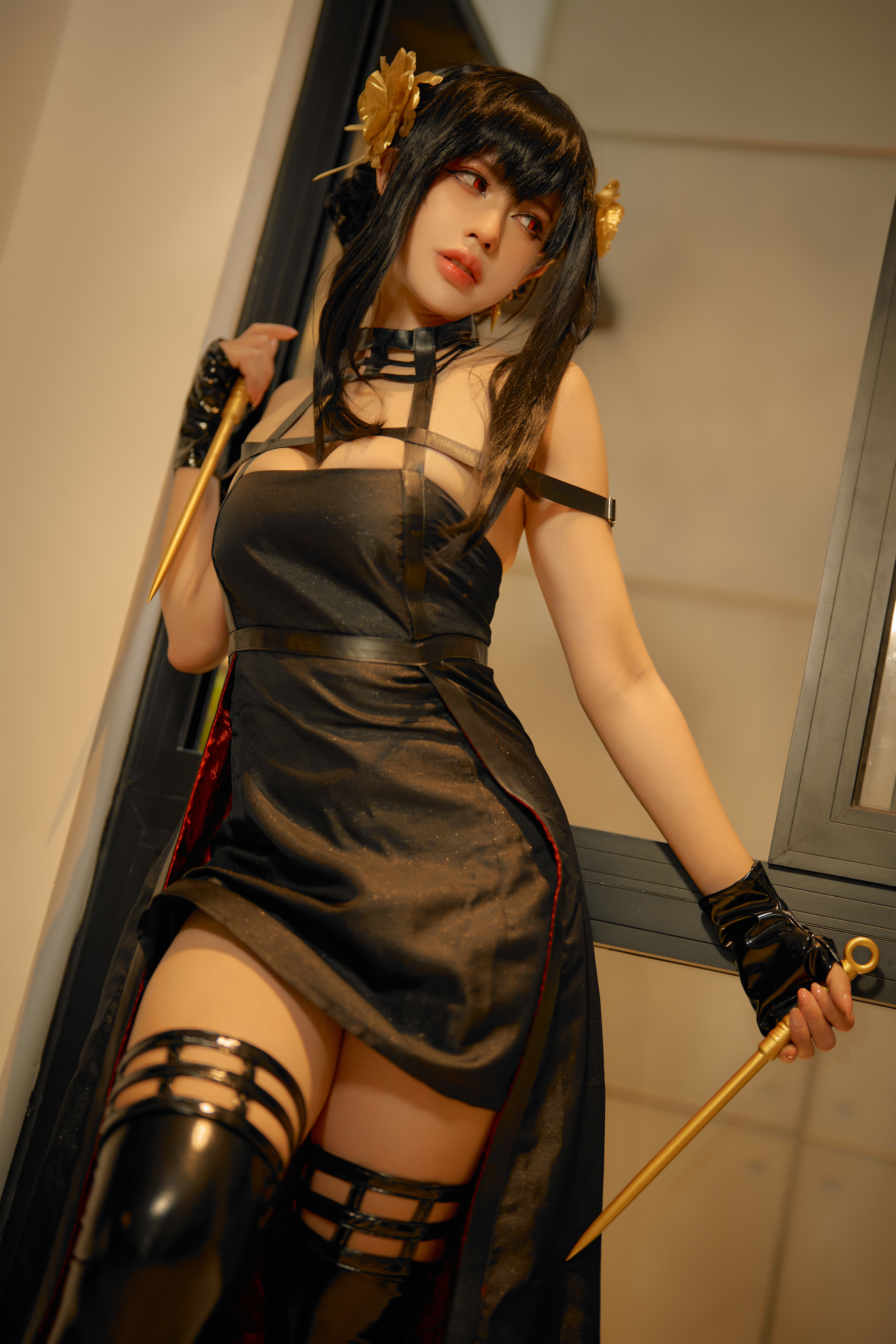 Yor Forger Spy X Family Black Boots Cosplay Asian 3333x5000