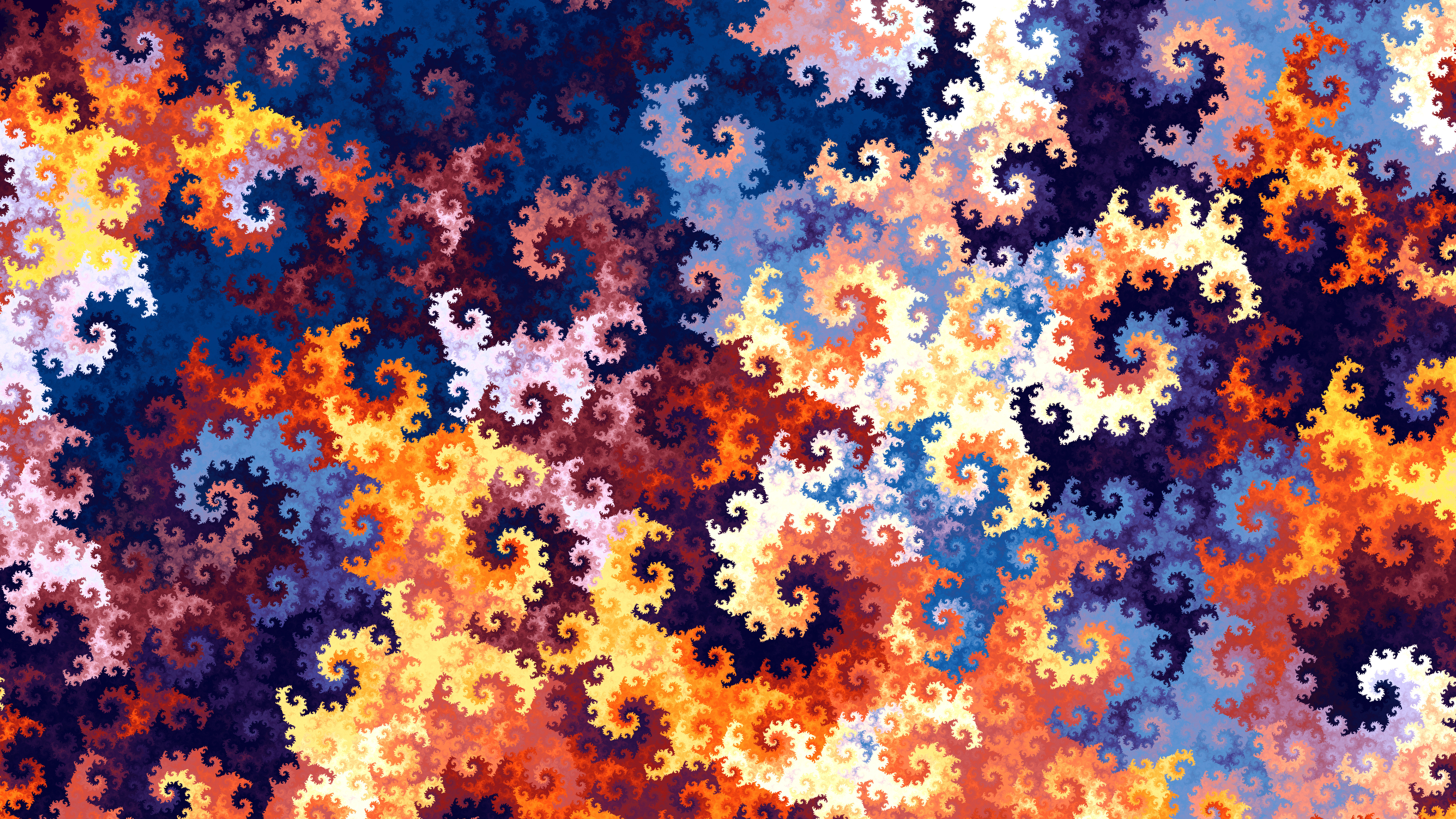 Abstract Artwork Digital Art Apophysis Fractal Pattern Texture 5120x2880