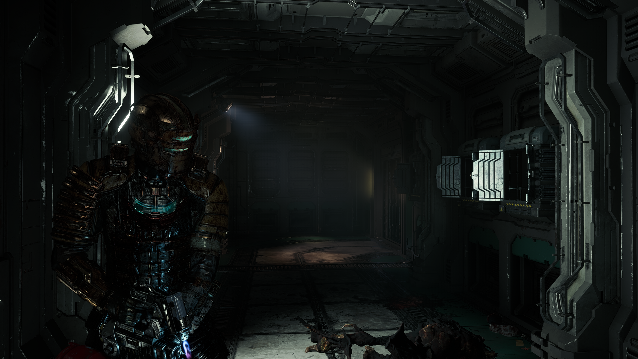 Dead Space Isaac Clarke Video Games Science Fiction Horror Screen Shot 2560x1440