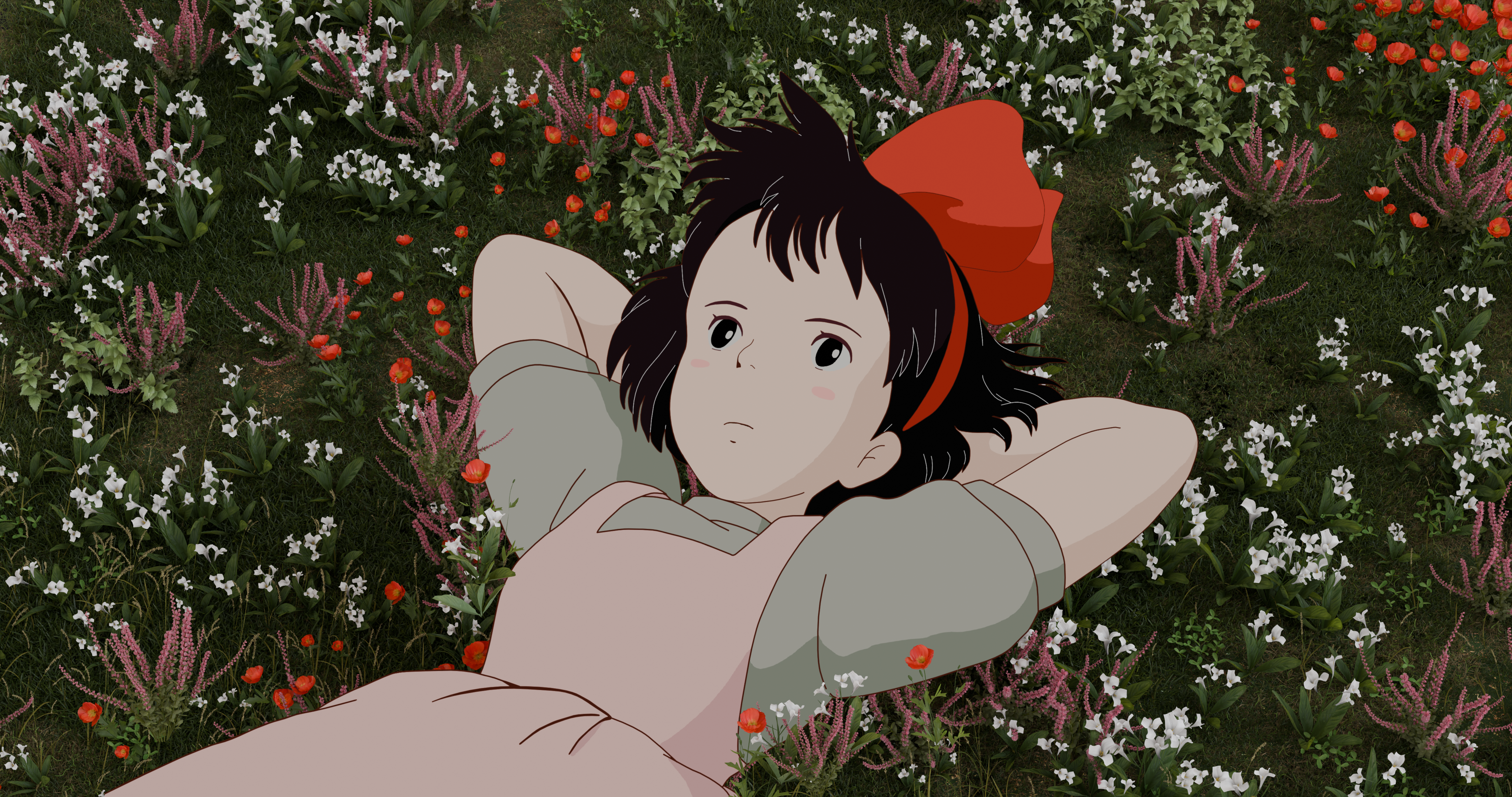 Studio Ghibli Kikis Delivery Service Blender Anime Girls Anime 4096x2160
